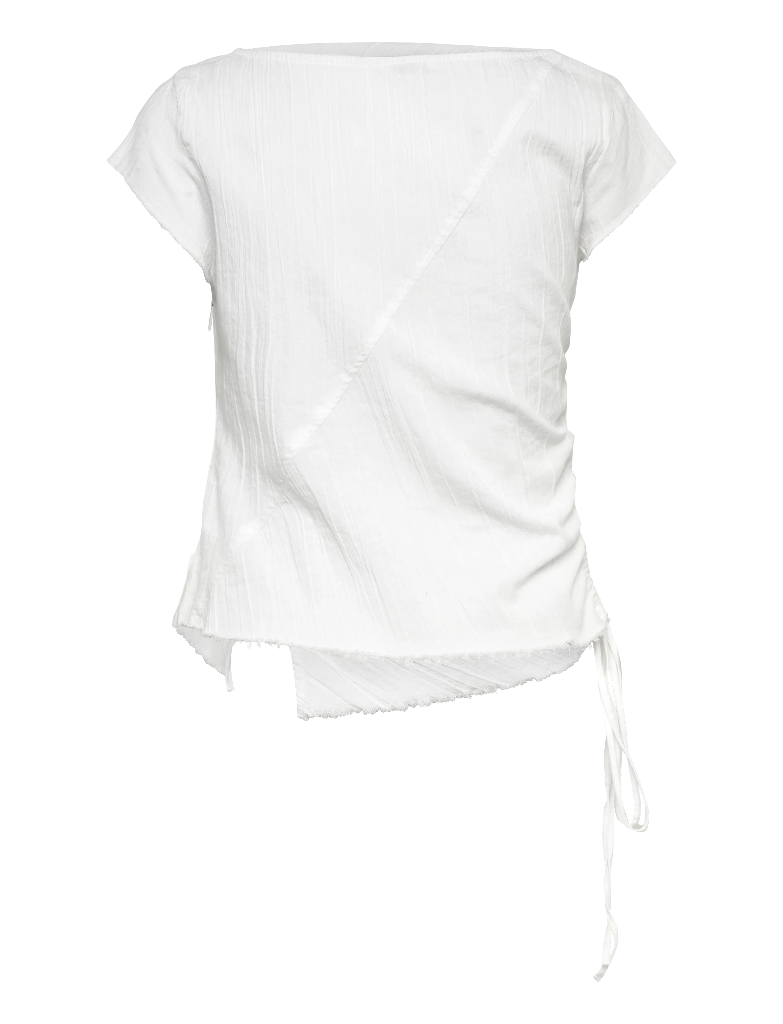 Weekday - Fitted Shirt Top - t-shirts - white - 1