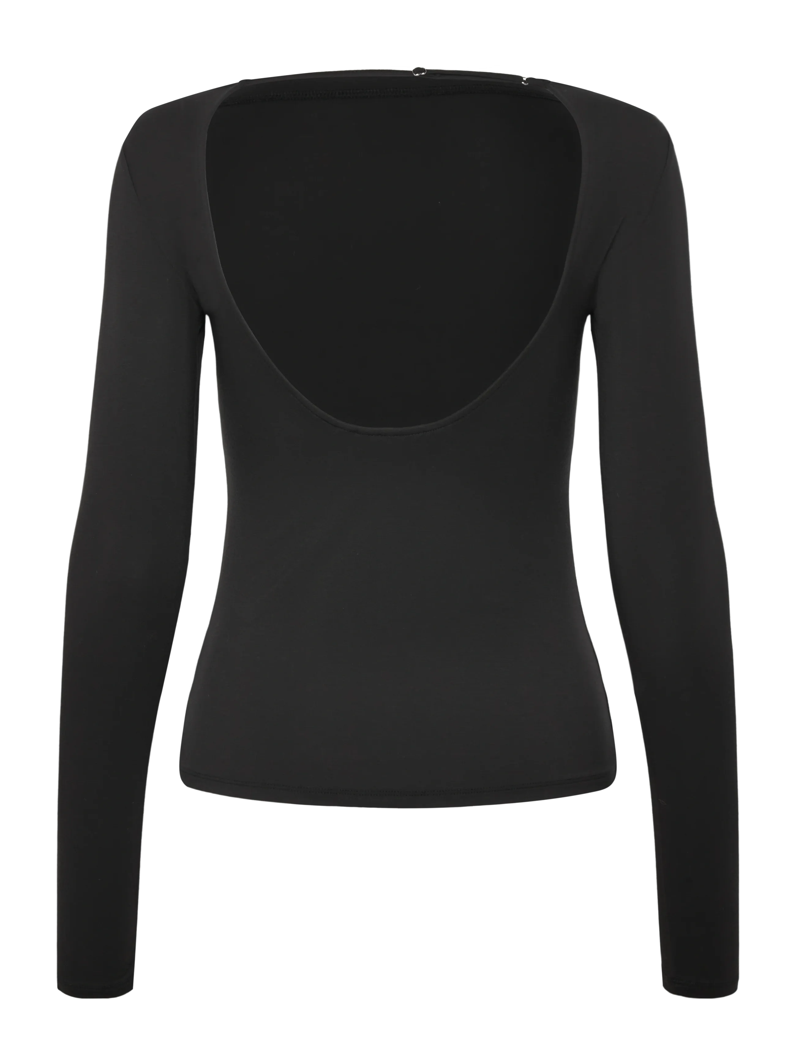 Weekday - Open Back Long Sleeve Top - langerma toppar - black - 1