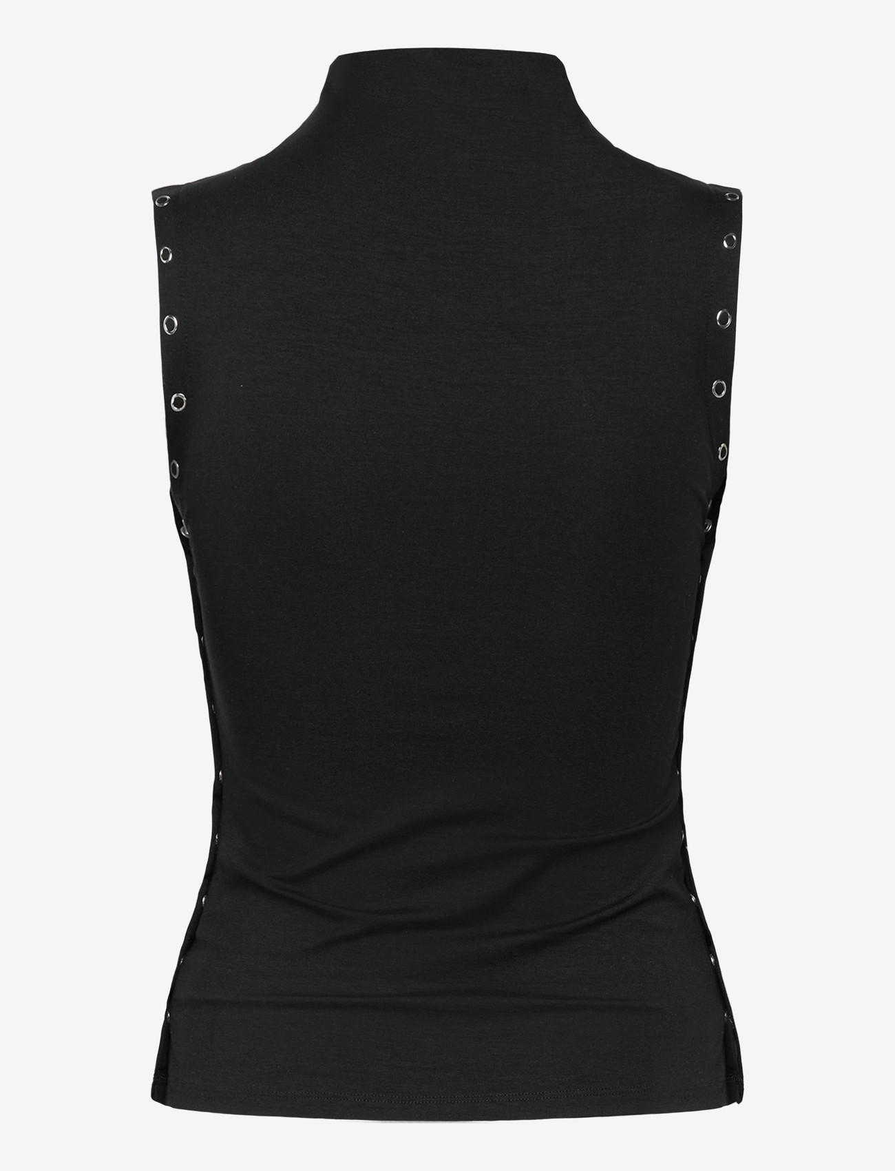 Weekday - Mockneck Top - linnen - black - 3