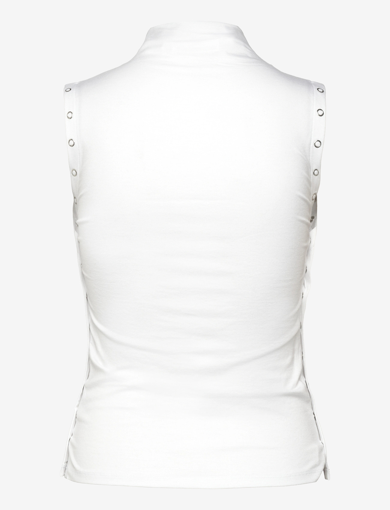 Weekday - Mockneck Top - tanktops - white - 3