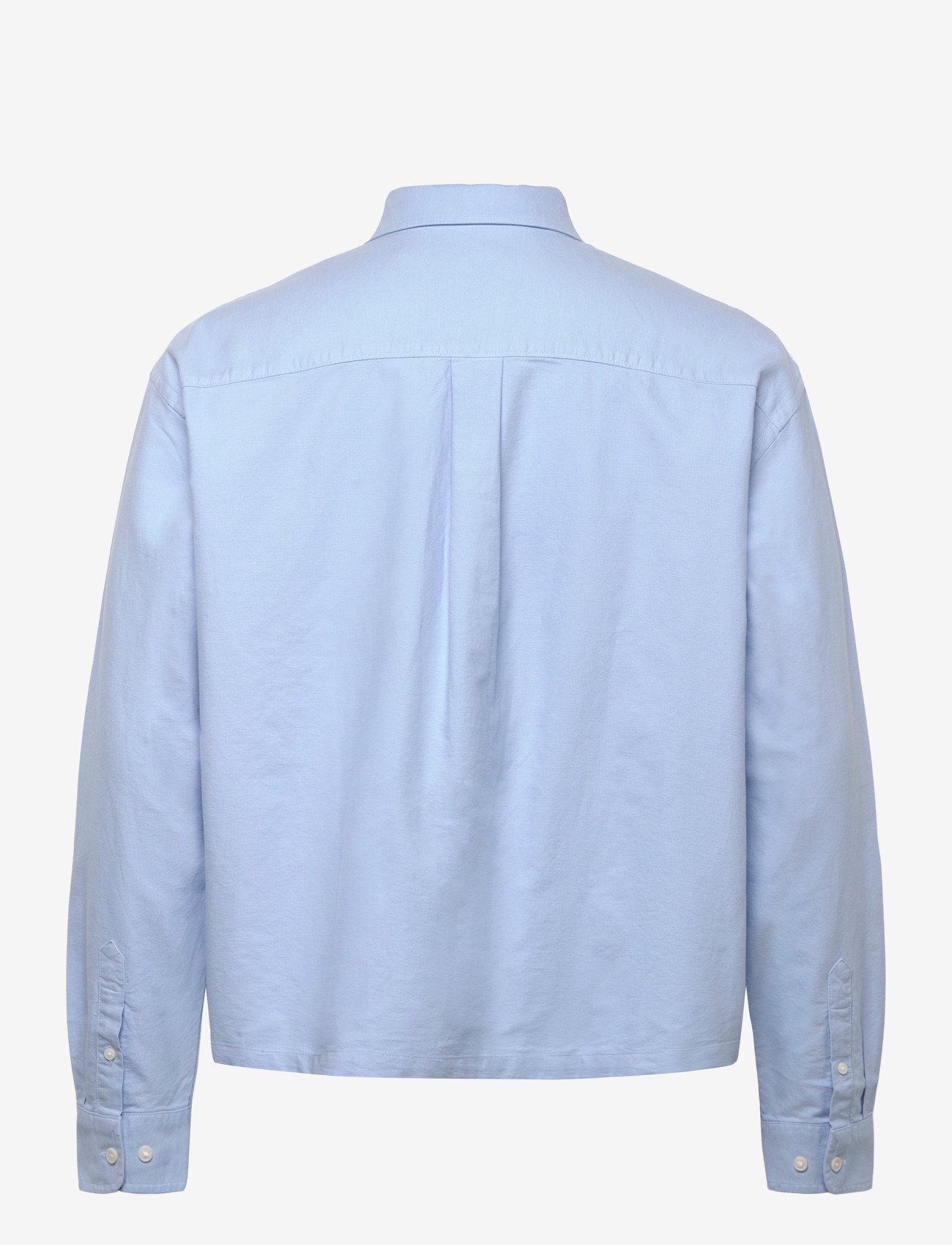 Weekday - Oxford Boxy Shirt - oxford-skjortor - washed blue oxford - 1