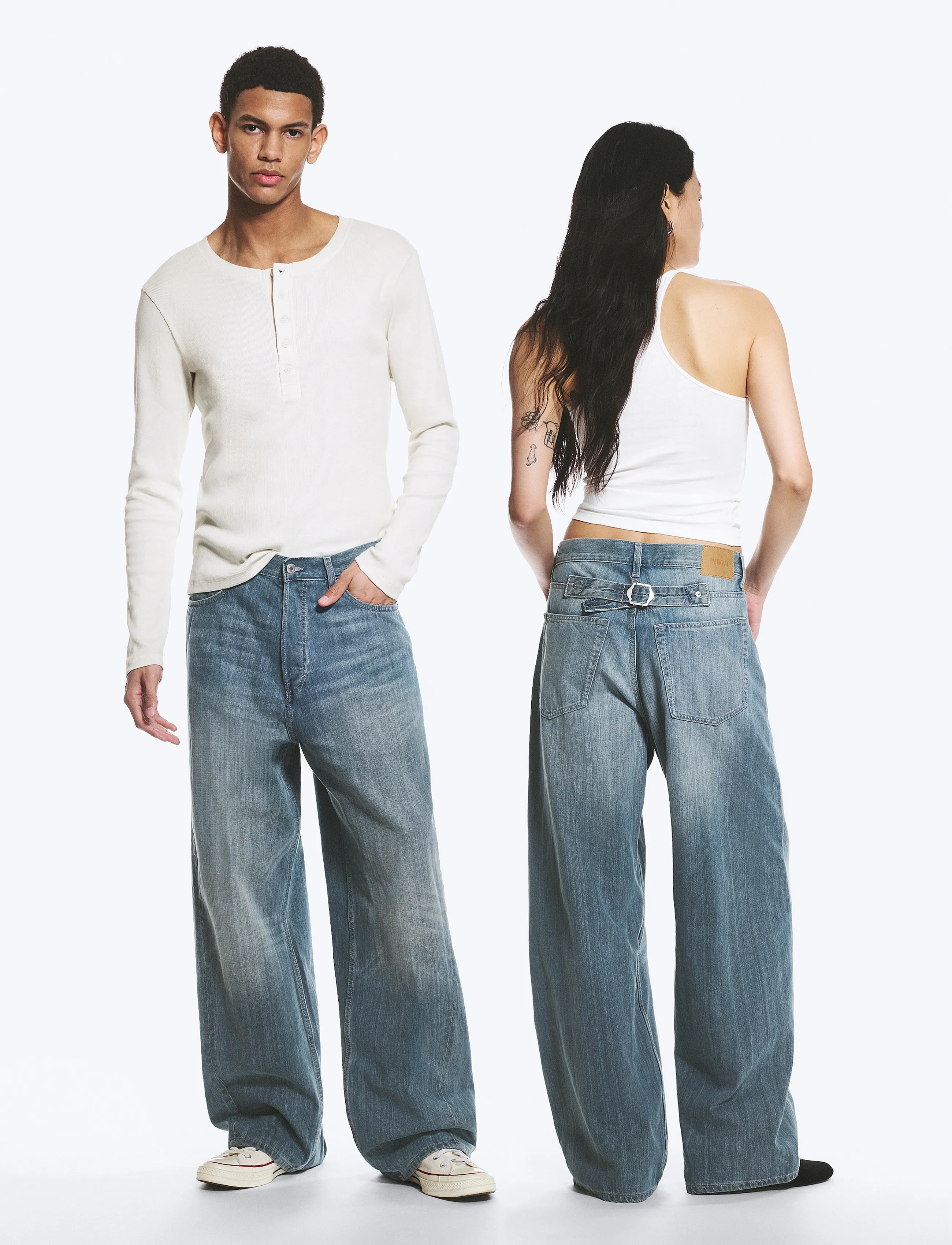 Weekday Astro Twist Jeans, 34, Blue, Jeans > Afslappede, Herre