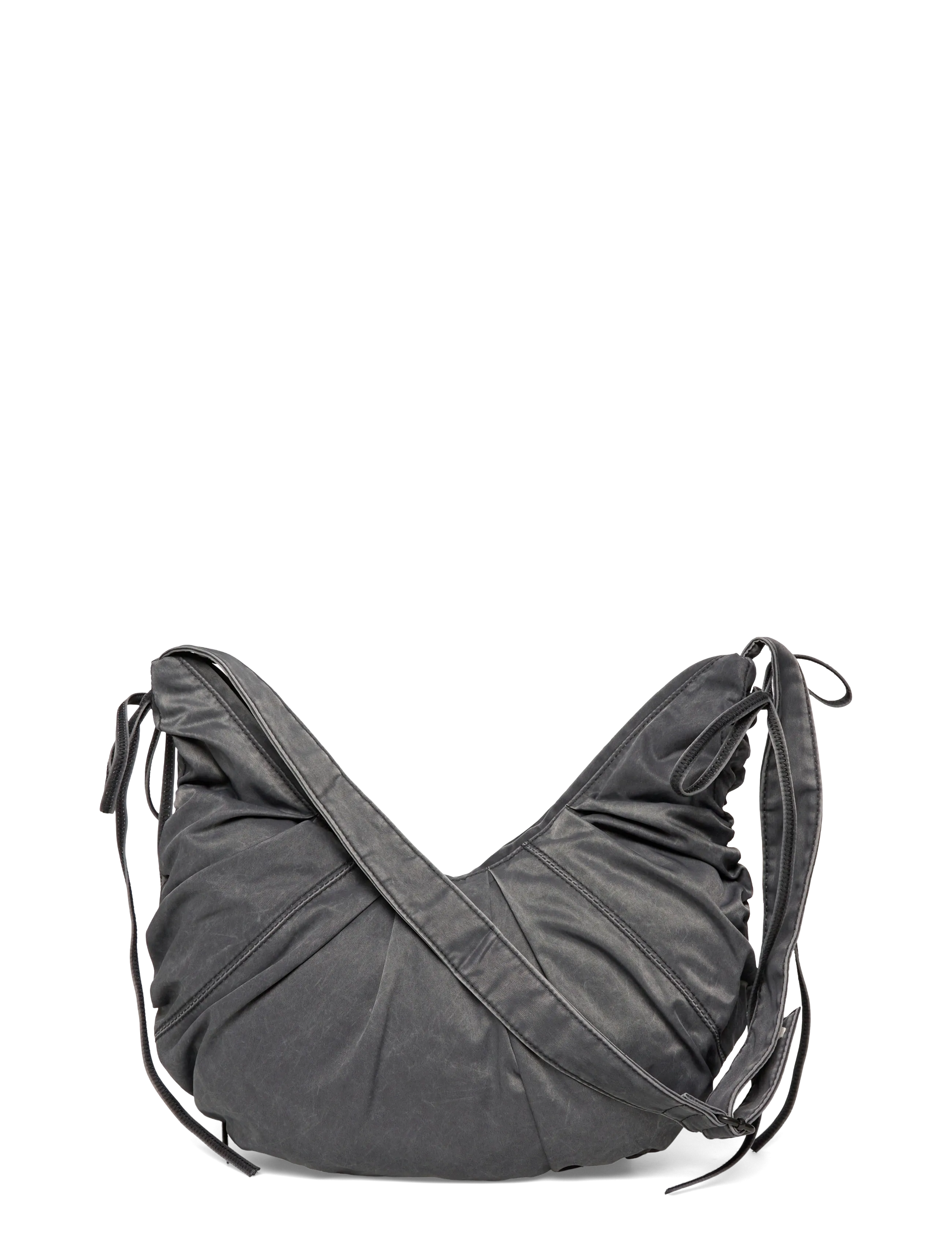 Weekday Ruched Crossbody Bag, Kvinder, Rynket Crossbody Taske, Grå, Str: ONE SIZE