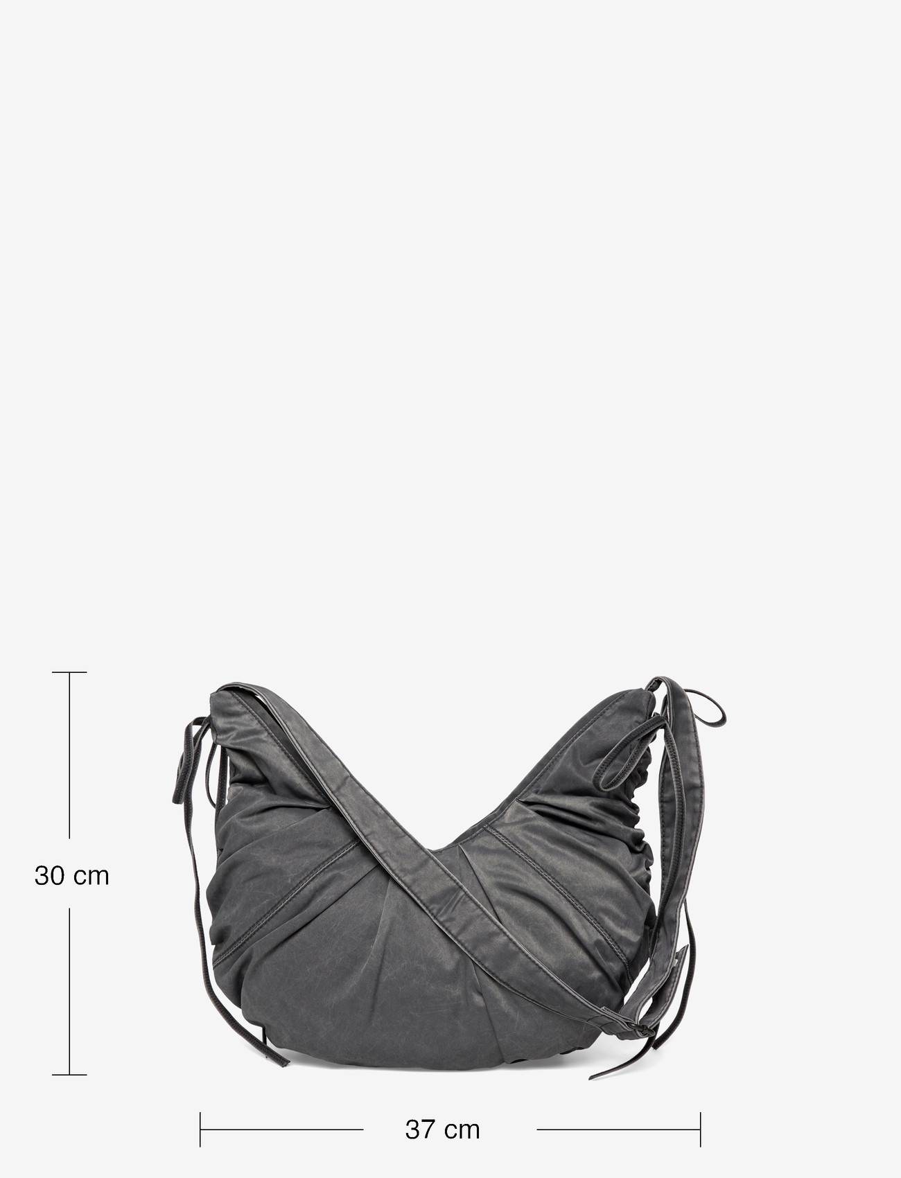 Weekday - Ruched Crossbody Bag - moetrendid - black dark - 3