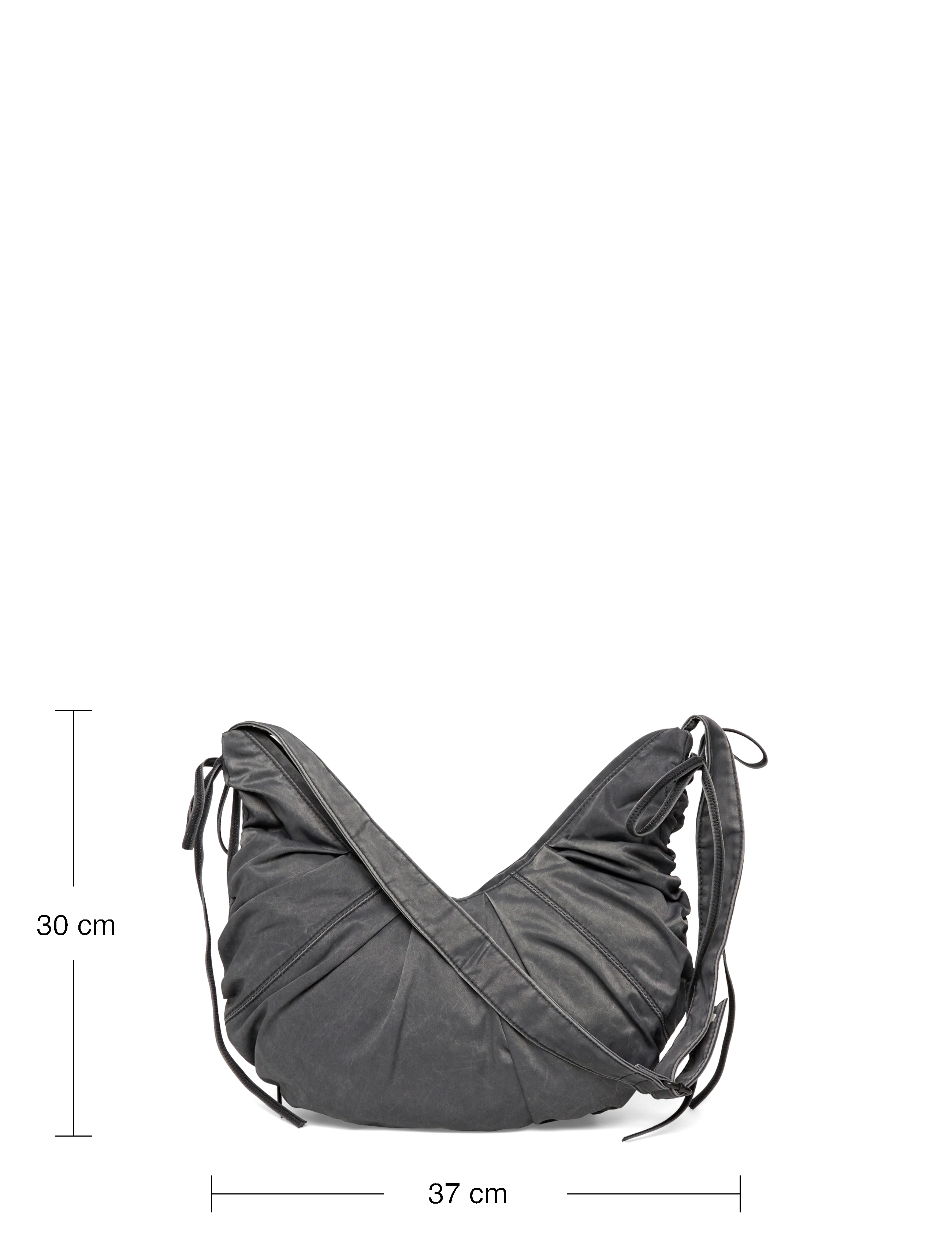 Weekday - Ruched Crossbody Bag - black dark - 3