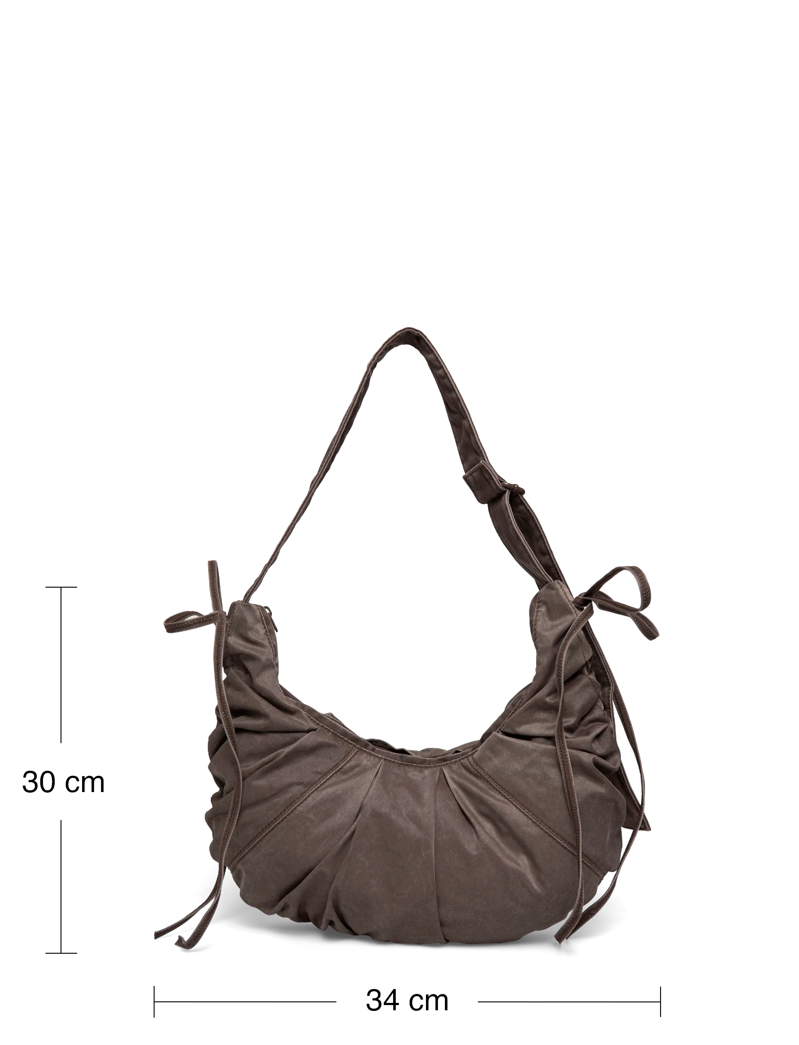 Weekday - Ruched Crossbody Bag - dark brown - 3
