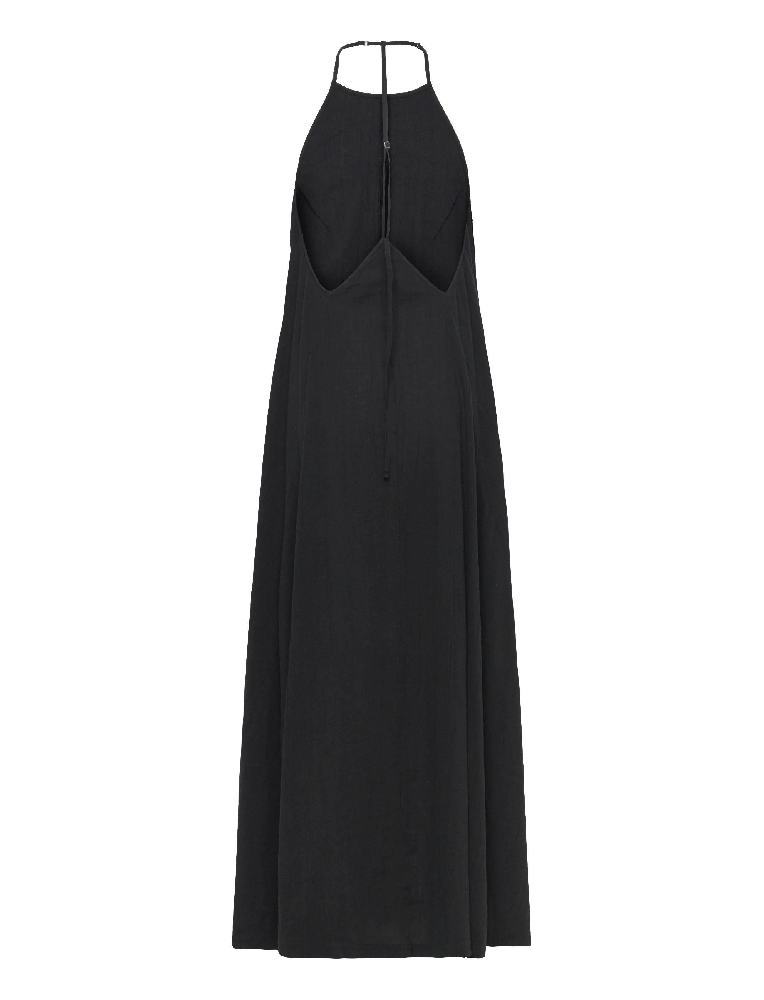 Weekday - Cowl Neck A-Line Dress - summer dresses - black - 1