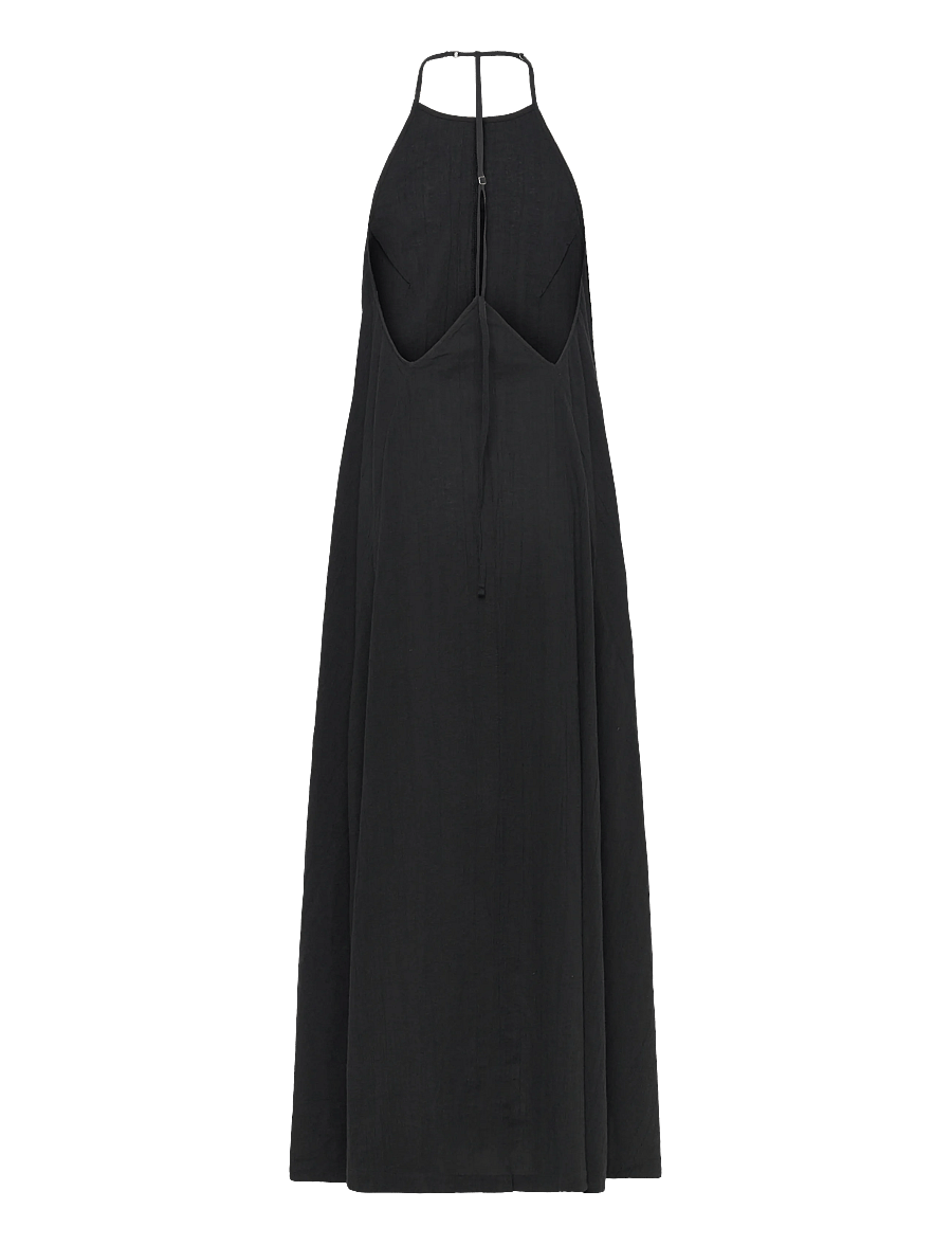 Weekday - Cowl Neck A-Line Dress - sommerkleider - black - 1