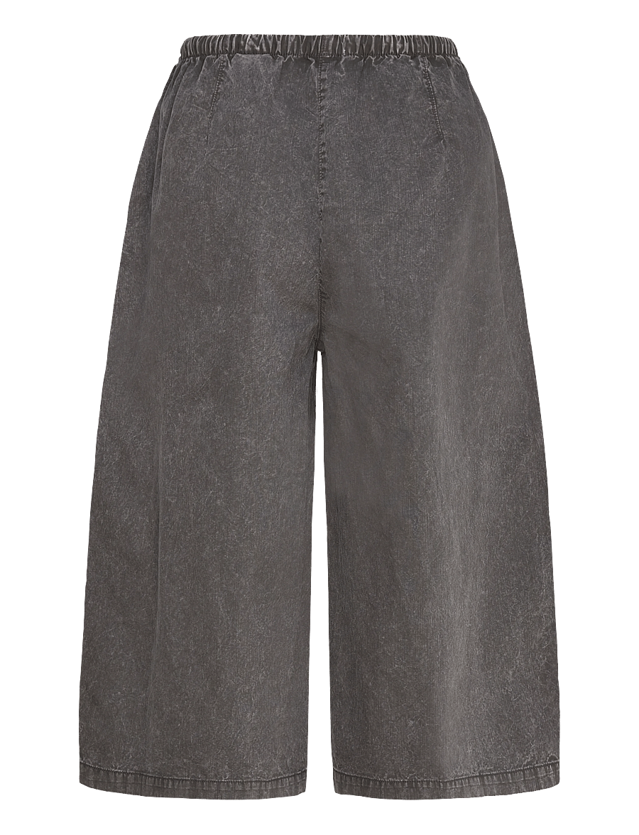Weekday - Low Rise Loose Cropped Trousers - poolpikad püksid - dark grey - 2