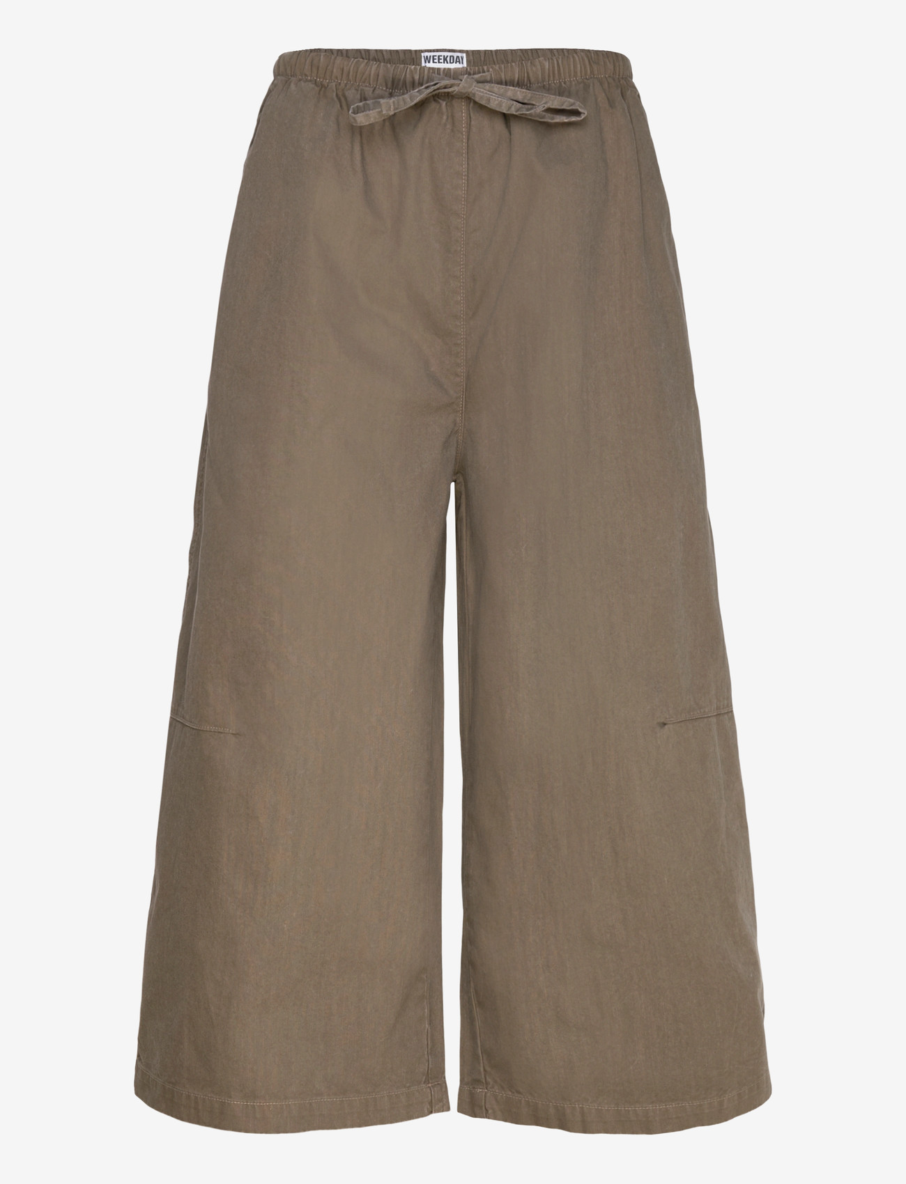 Weekday - Low Rise Loose Cropped Trousers - culottes - dark mole - 1