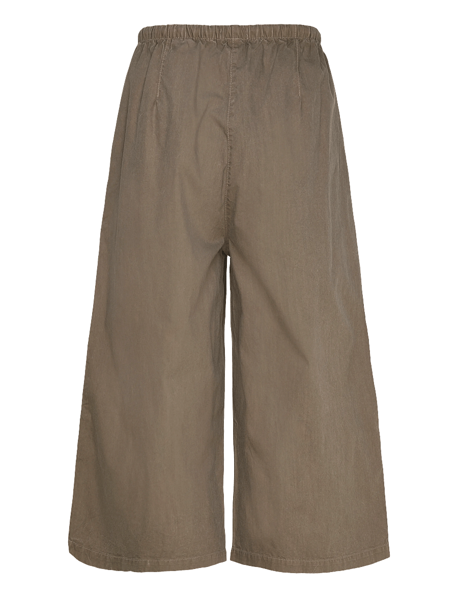 Weekday - Low Rise Loose Cropped Trousers - culottes - dark mole - 2