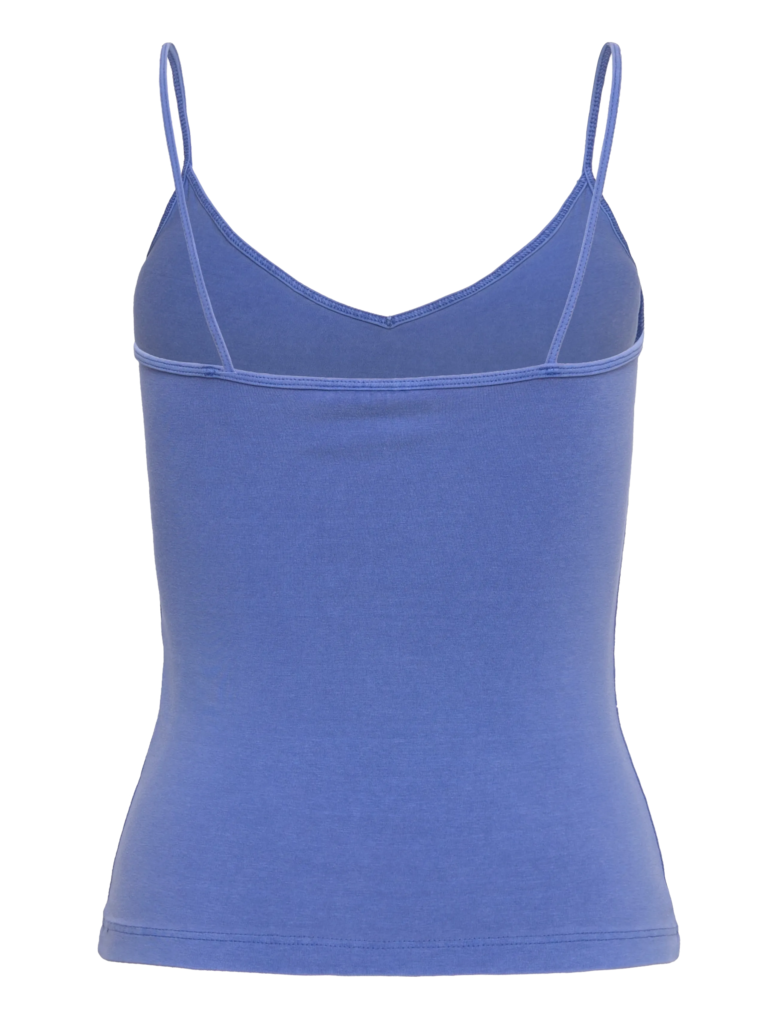 Weekday - Slim V-neck Cotton Singlet - Ärmellose tops - blue medium wash - 1