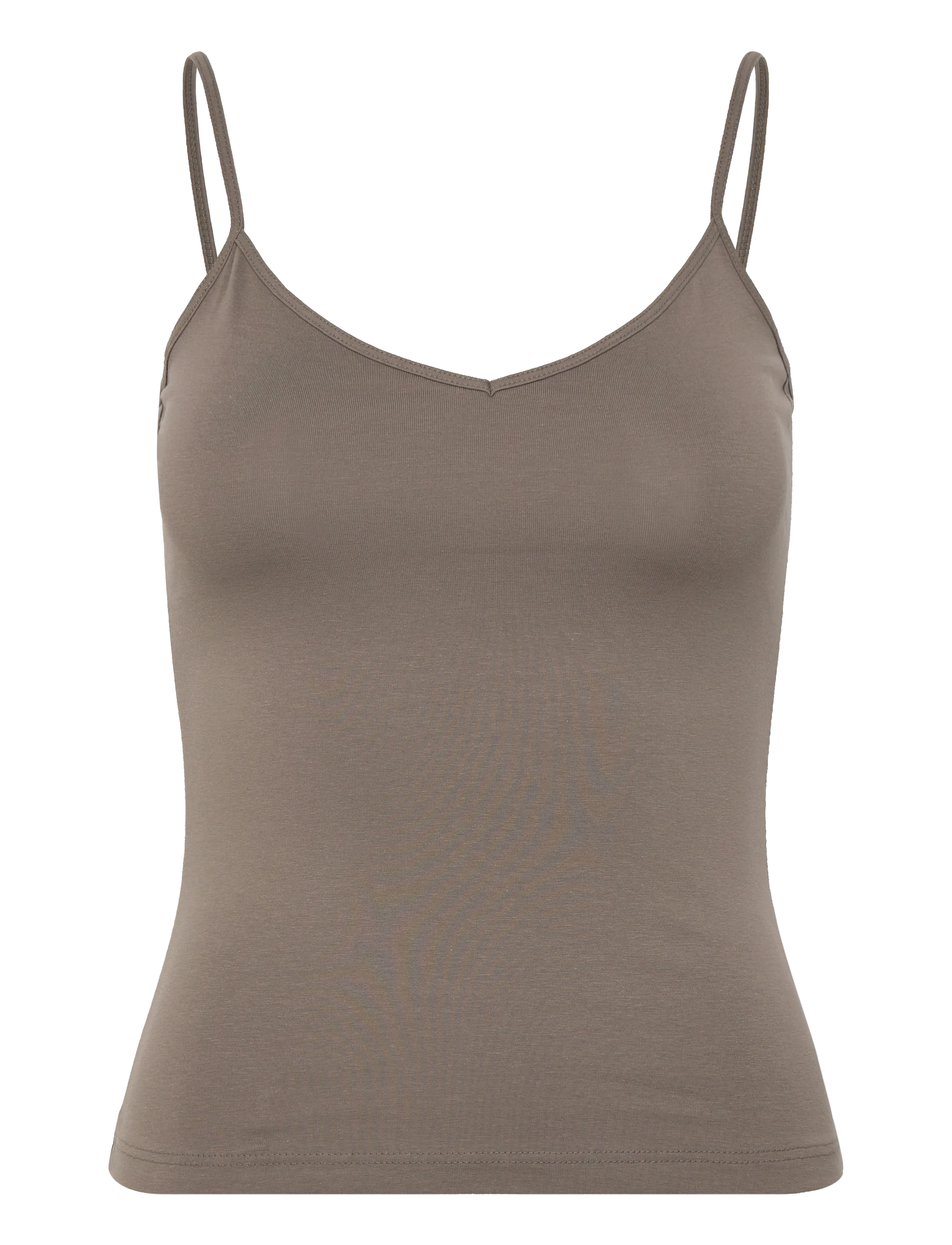 Weekday V-neck Singlet - Nyheter - MID GREY / brown