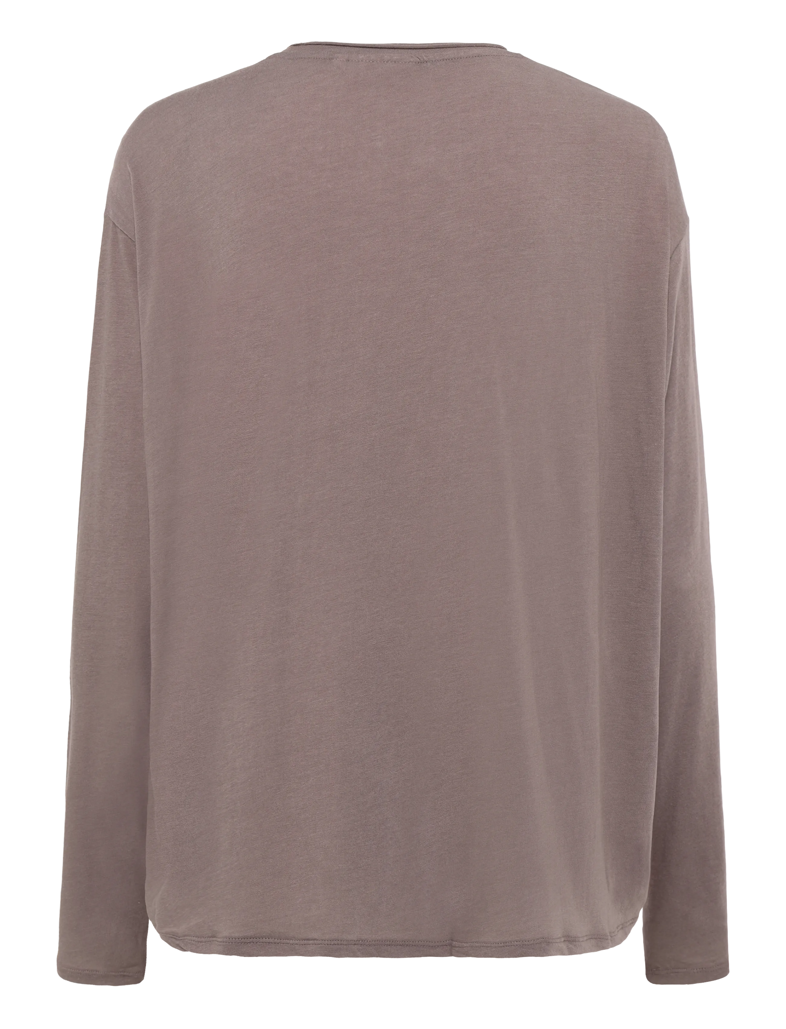 Weekday - Loose Long-Sleeved T-Shirt - dusty plum - 1