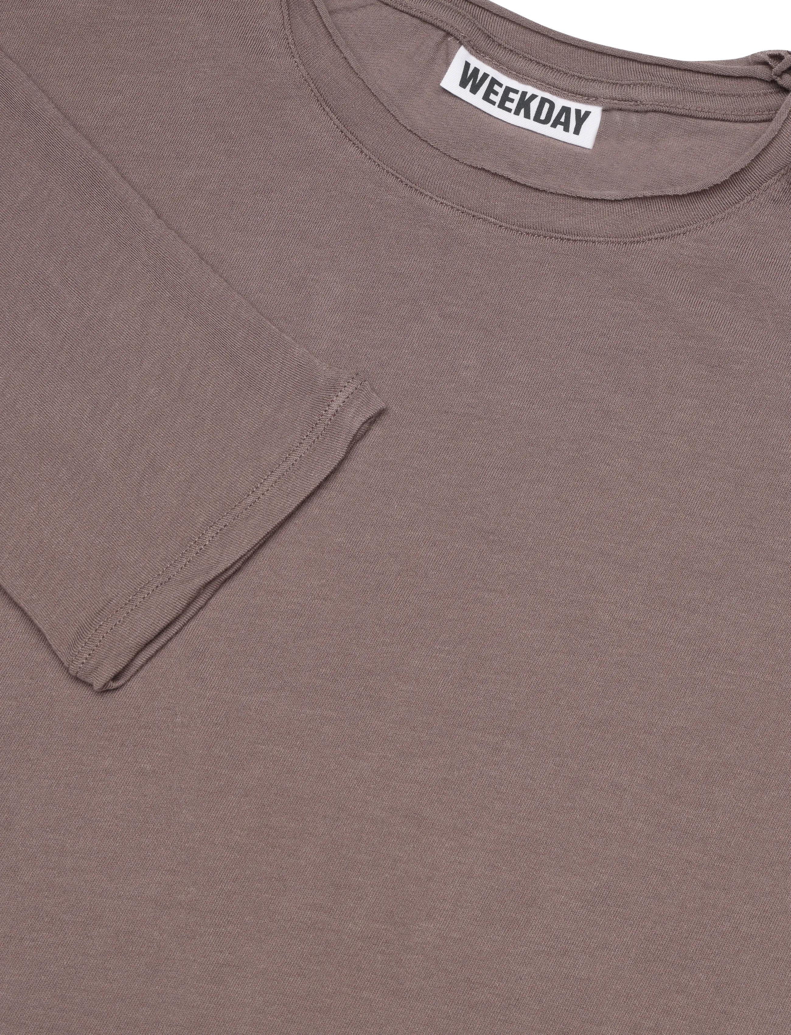 Weekday - Loose Long-Sleeved T-Shirt - dusty plum - 2