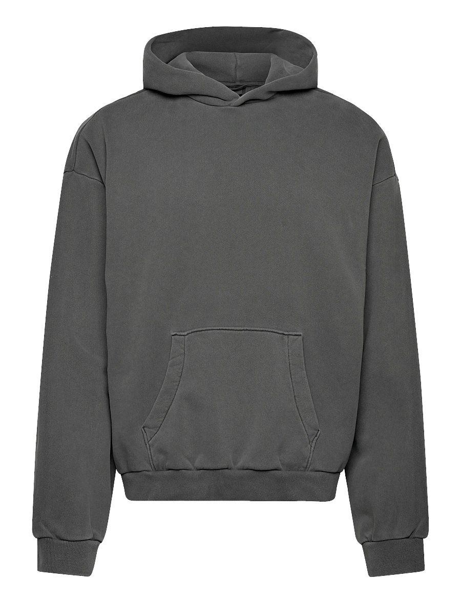 Weekday - Loose Heavyweight Cotton Hoodie - kapuutsiga pusad - washed grey - 0