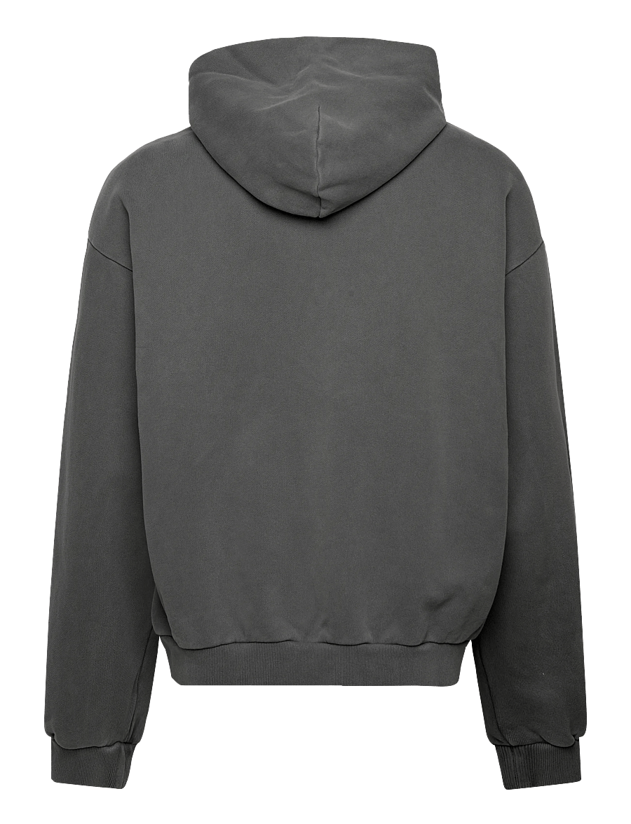 Weekday - Loose Heavyweight Cotton Hoodie - kapuutsiga pusad - washed grey - 1