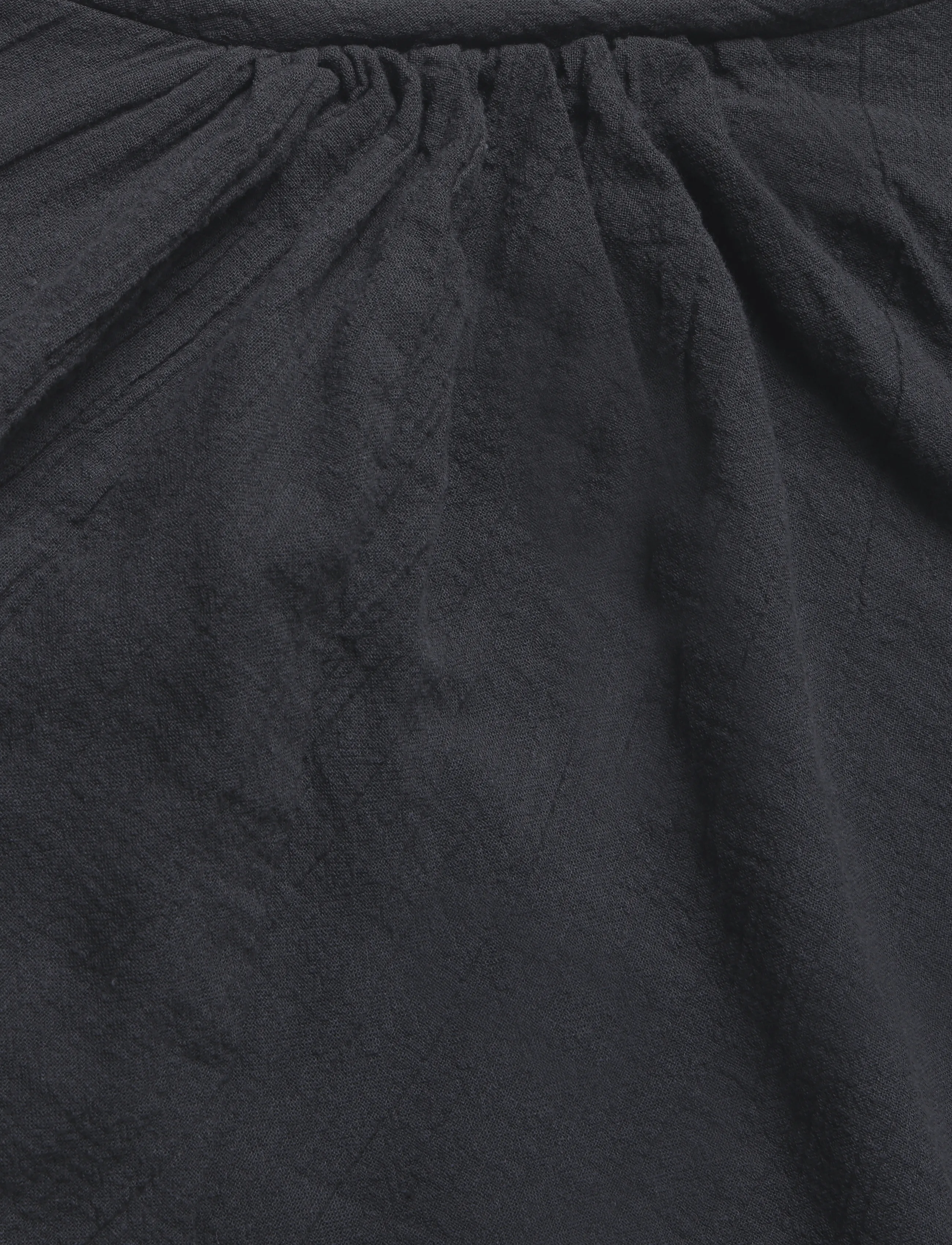 Weekday - Assymetric Long Sleeve Dress - off black - 2
