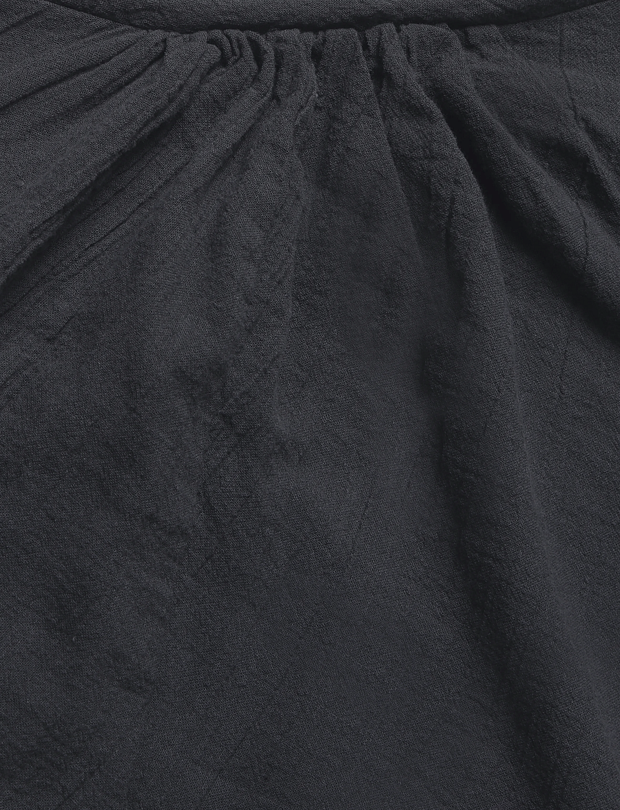 Weekday - Assymetric Long Sleeve Dress - kurze kleider - off black - 2