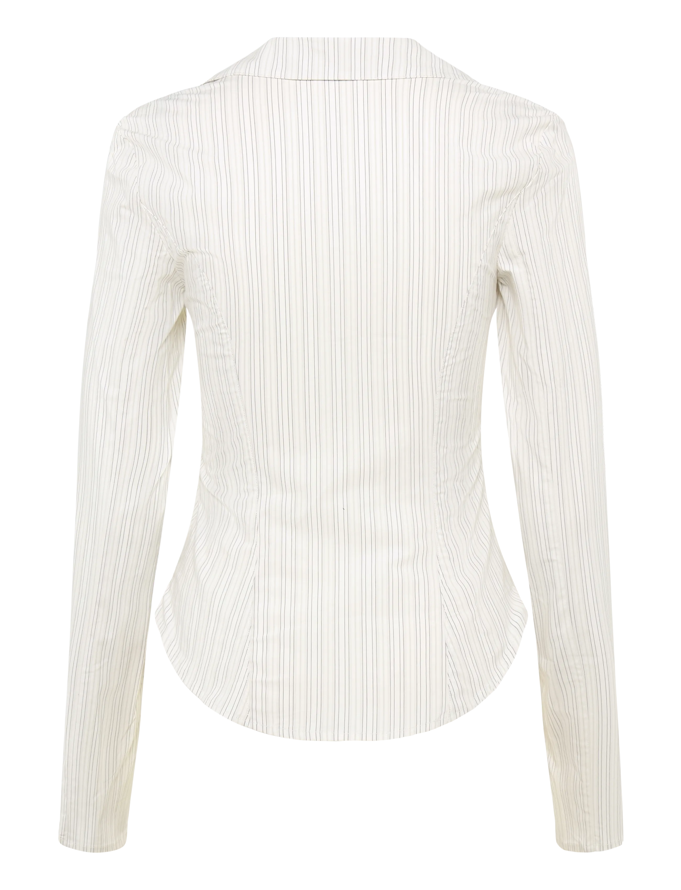 Weekday - Hook Shirt - langärmlige hemden - off white stripe - 1