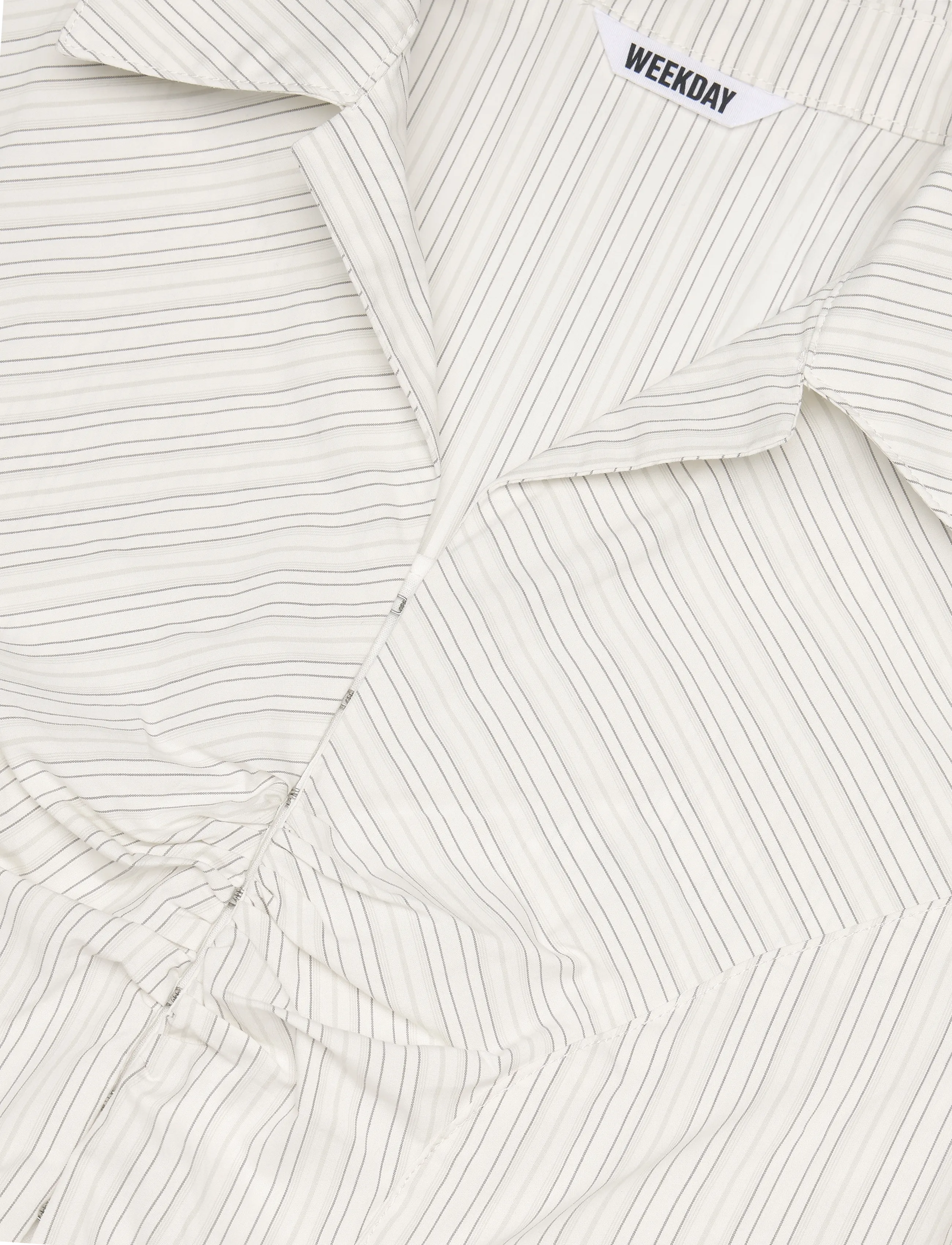 Weekday - Hook Shirt - langärmlige hemden - off white stripe - 2