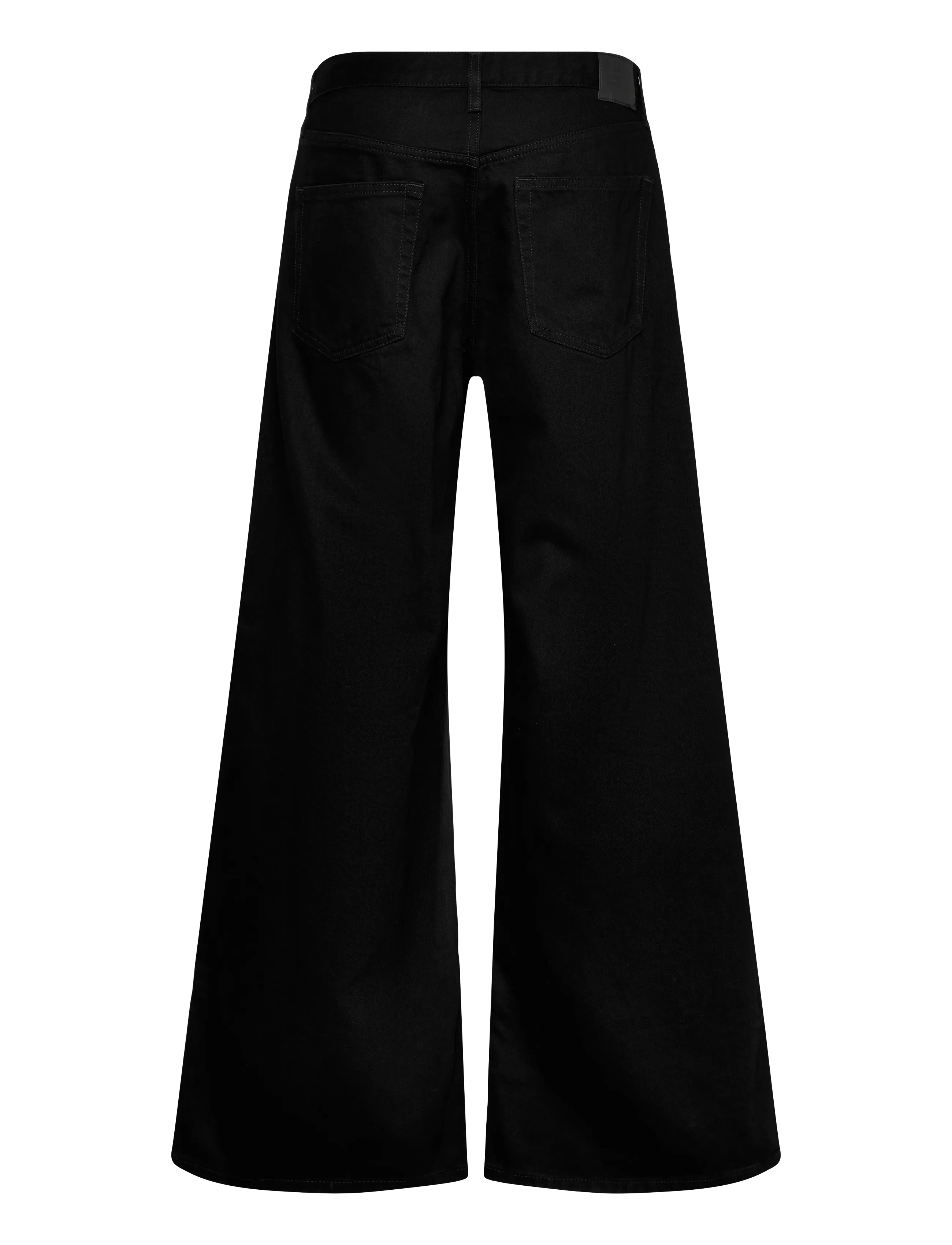 Weekday - Solar Regular Waist Loose Wide Unisex Jeans - weite jeans - black rinse - 1