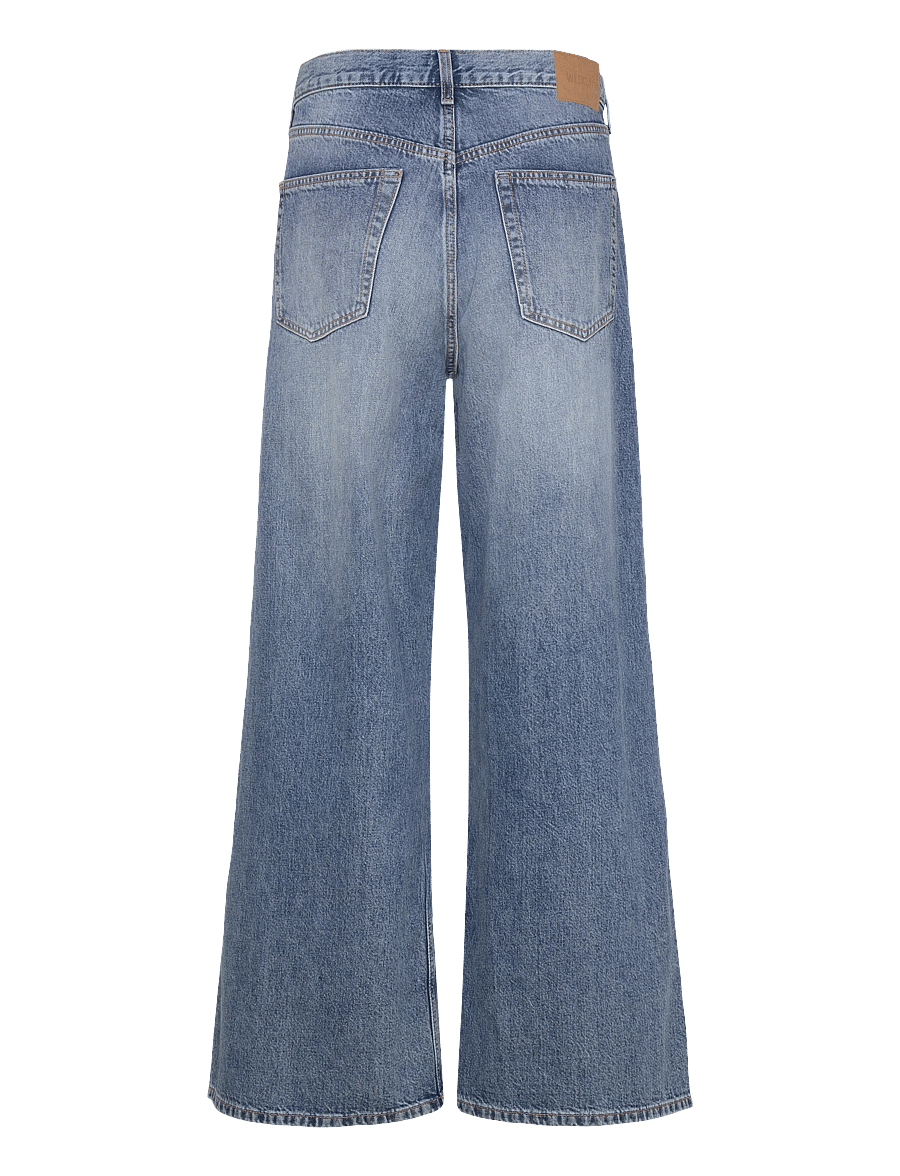 Weekday - Solar Regular Waist Loose Wide Unisex Jeans - weite jeans - blue horses - 1