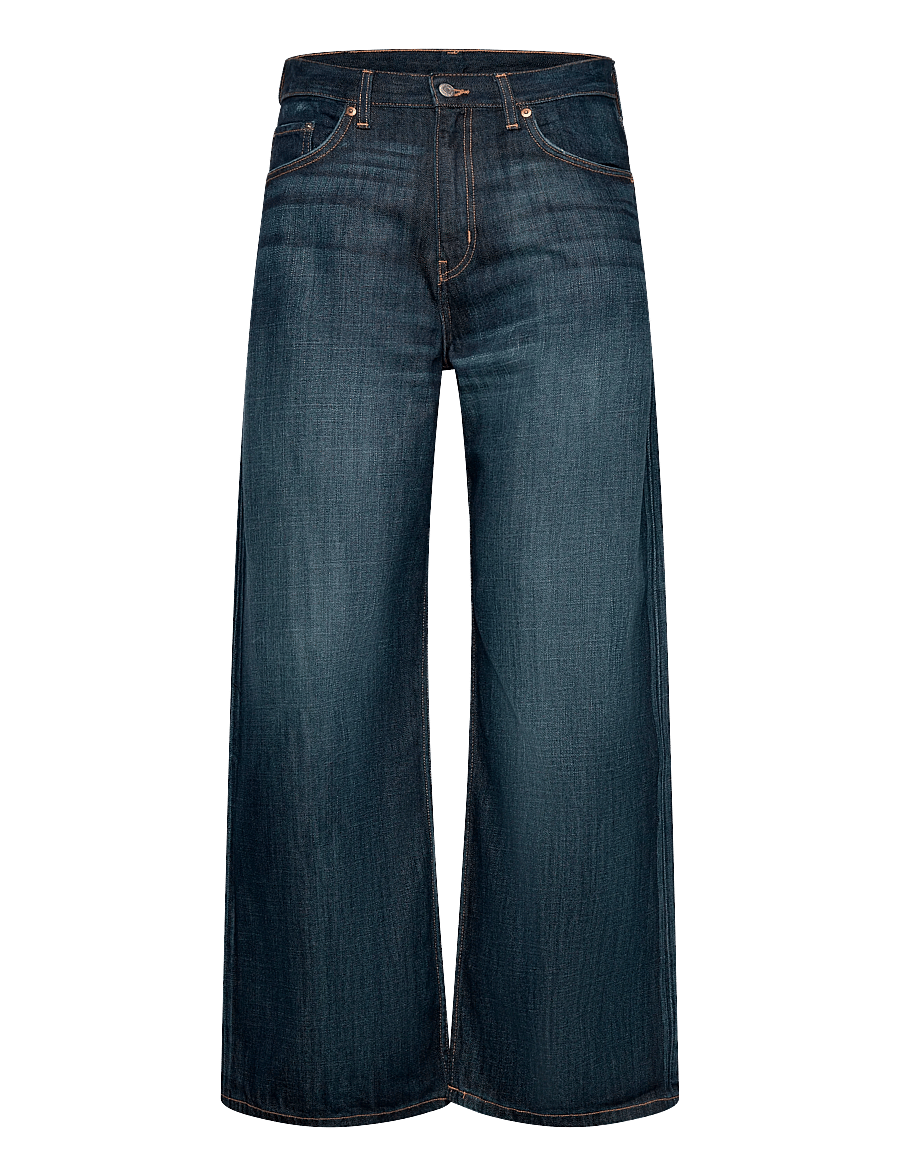 Weekday - Solar Regular Waist Loose Wide Unisex Jeans - loose jeans - deep sea blue - 0