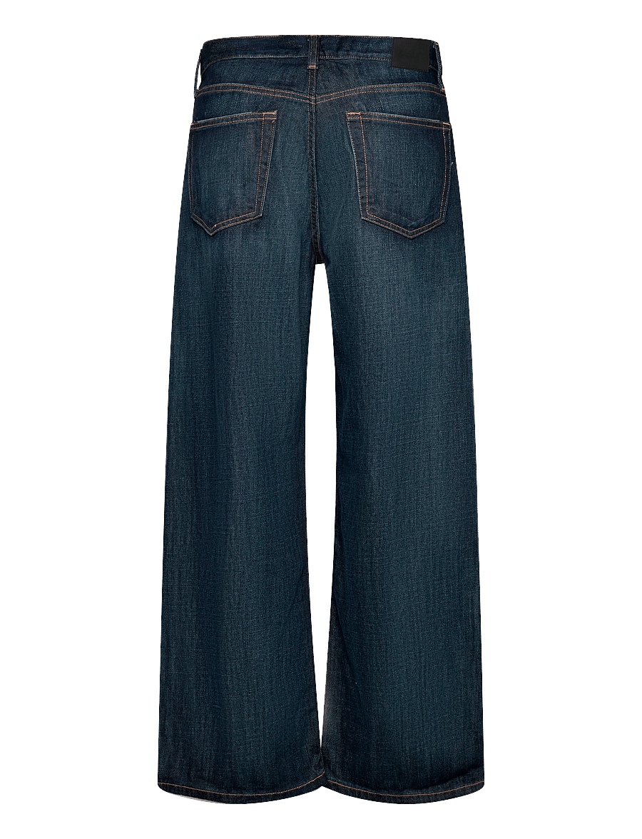 Weekday - Solar Regular Waist Loose Wide Unisex Jeans - loose jeans - deep sea blue - 1