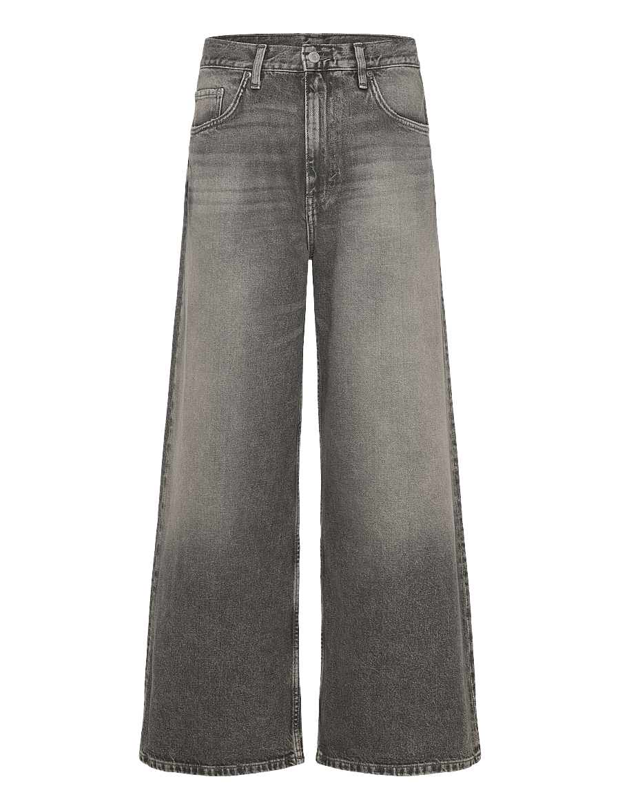 Weekday - Solar Regular Waist Loose Wide Unisex Jeans - loose jeans - redondo black - 0