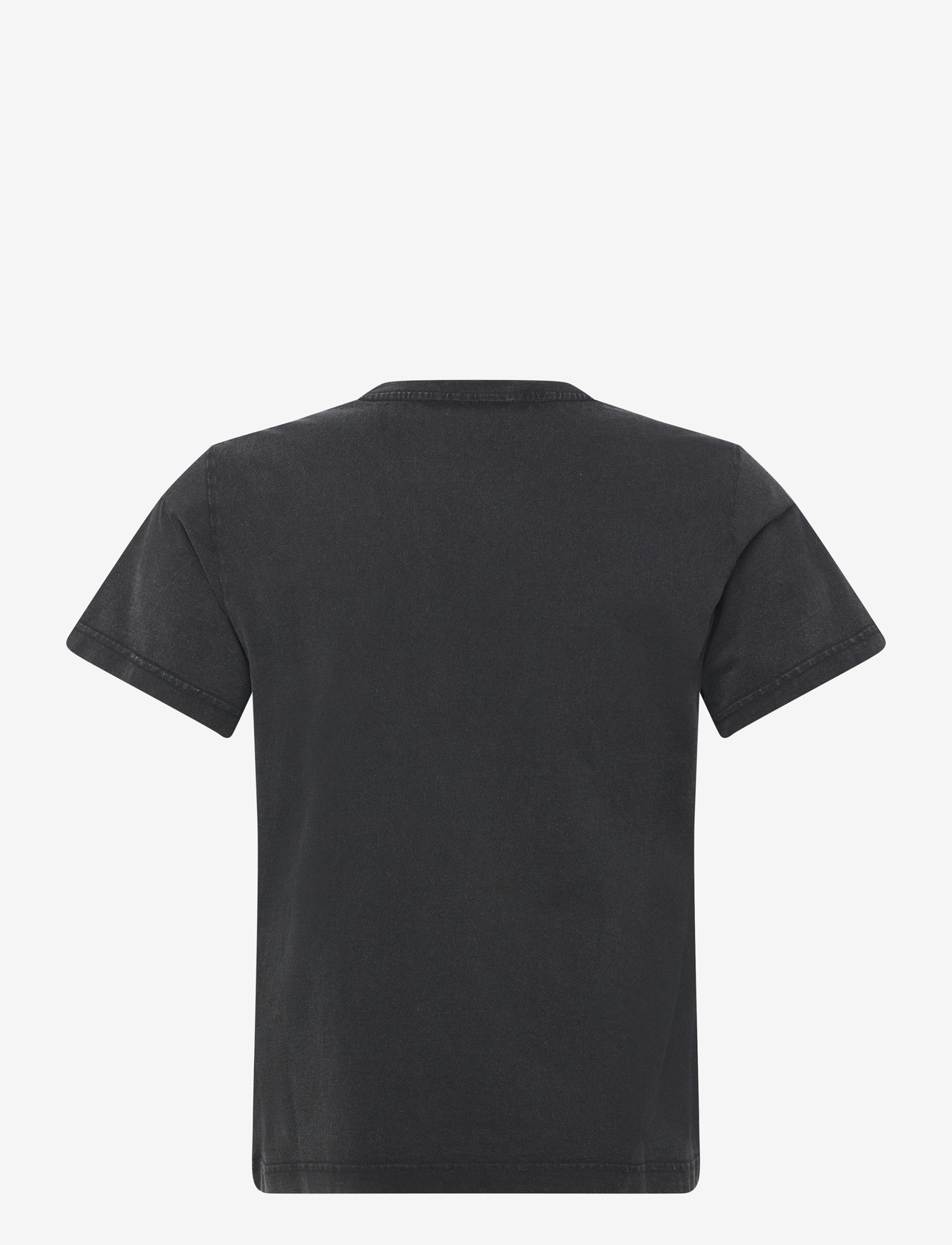 Weekday - Shrunken Double Layered T-shirt - kurzärmelig - black - 1