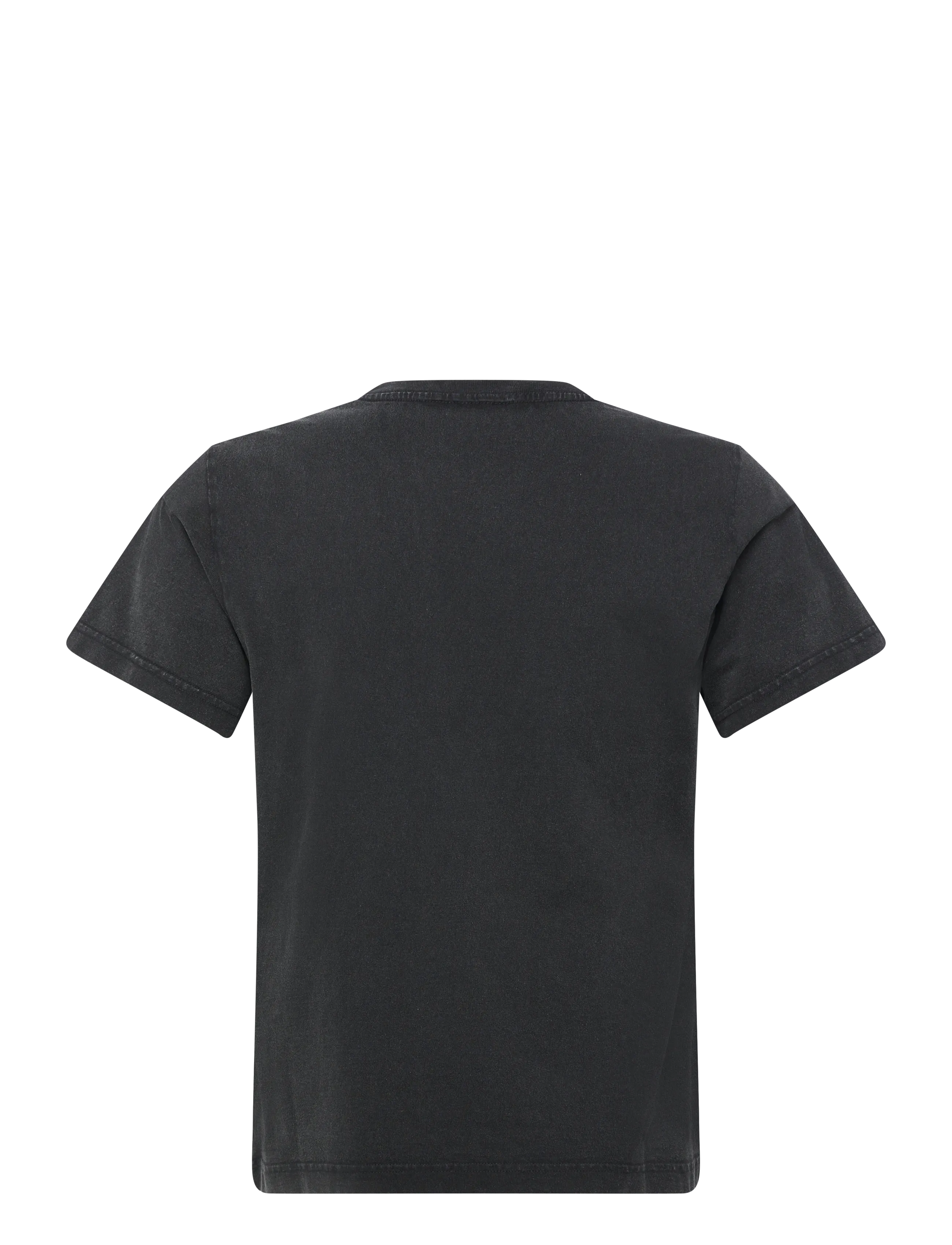 Weekday - Shrunken Double Layered T-shirt - kurzärmelig - black - 1