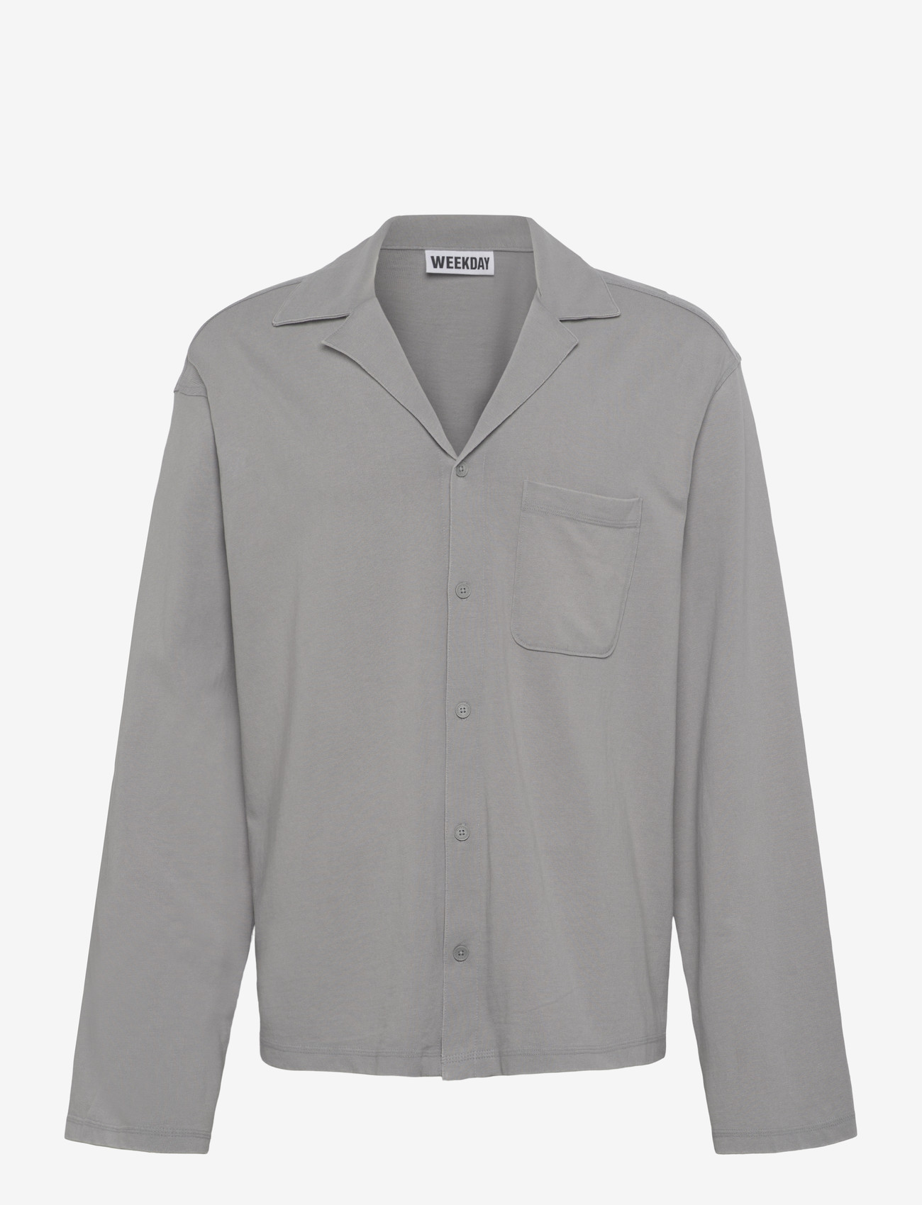 Weekday - Pyjama Shirt - pyjamasöverdelar - grey w wash - 0