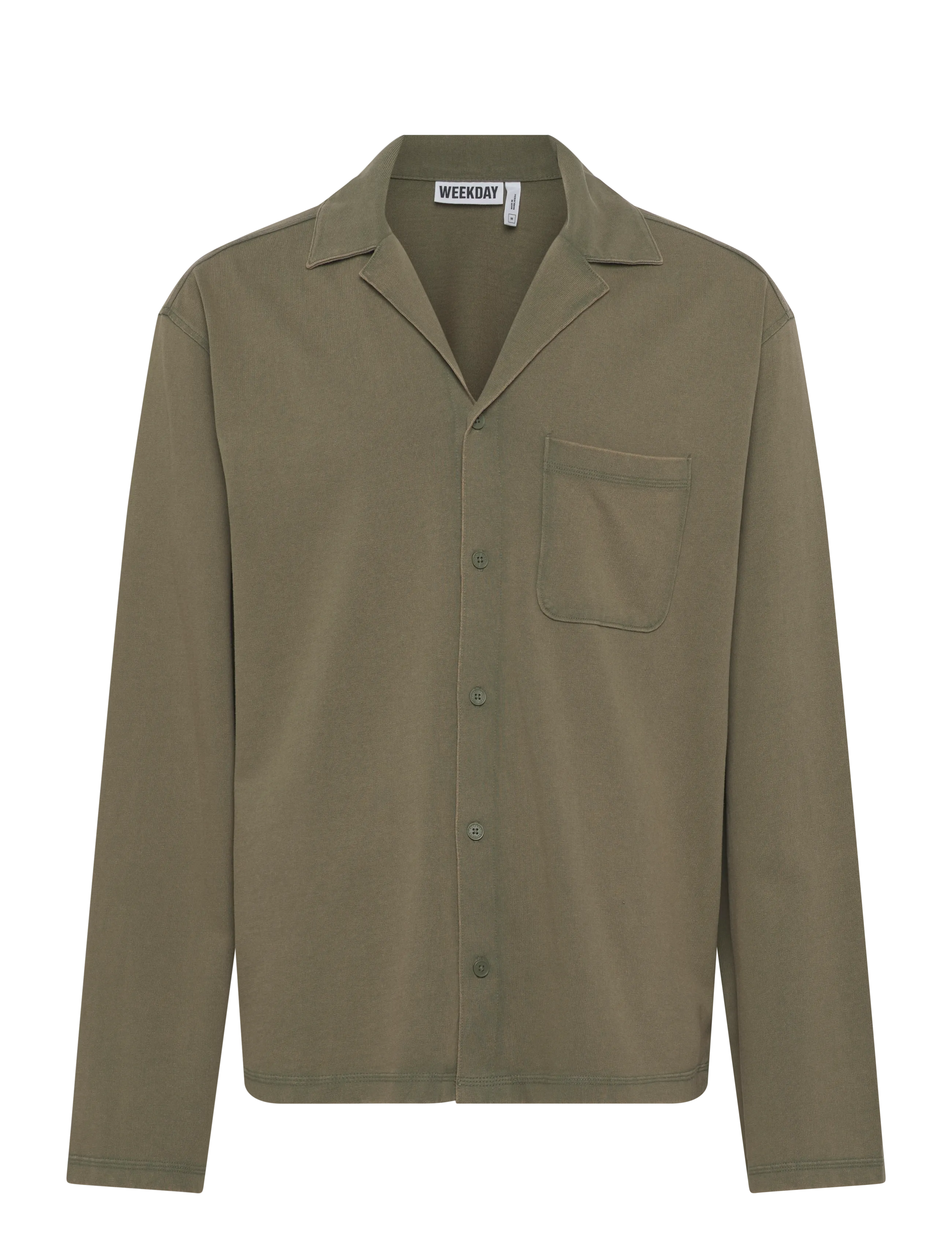 Weekday Pyjama Shirt, XS, Khaki green, Nat- Og Loungewear > Toppe, Herre