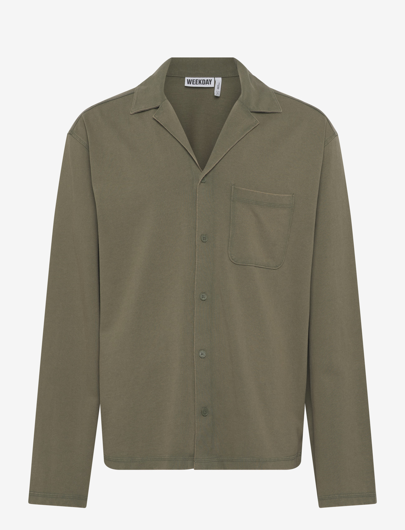 Weekday - Pyjama Shirt - pyjamaoberteil - khaki green - 0