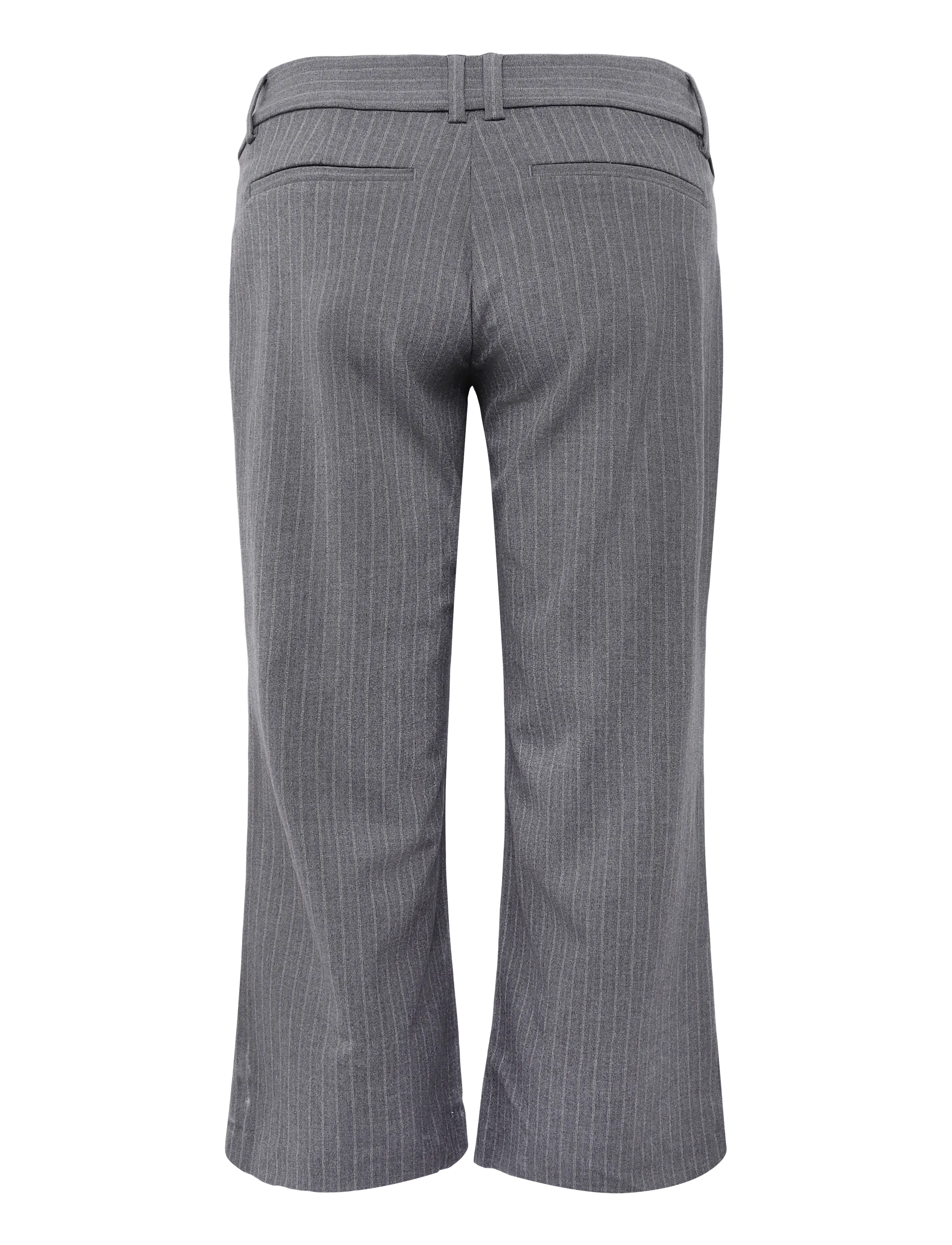 Weekday - Flared Capri Suiting Trousers - schlaghosen - grey pinstripe - 2