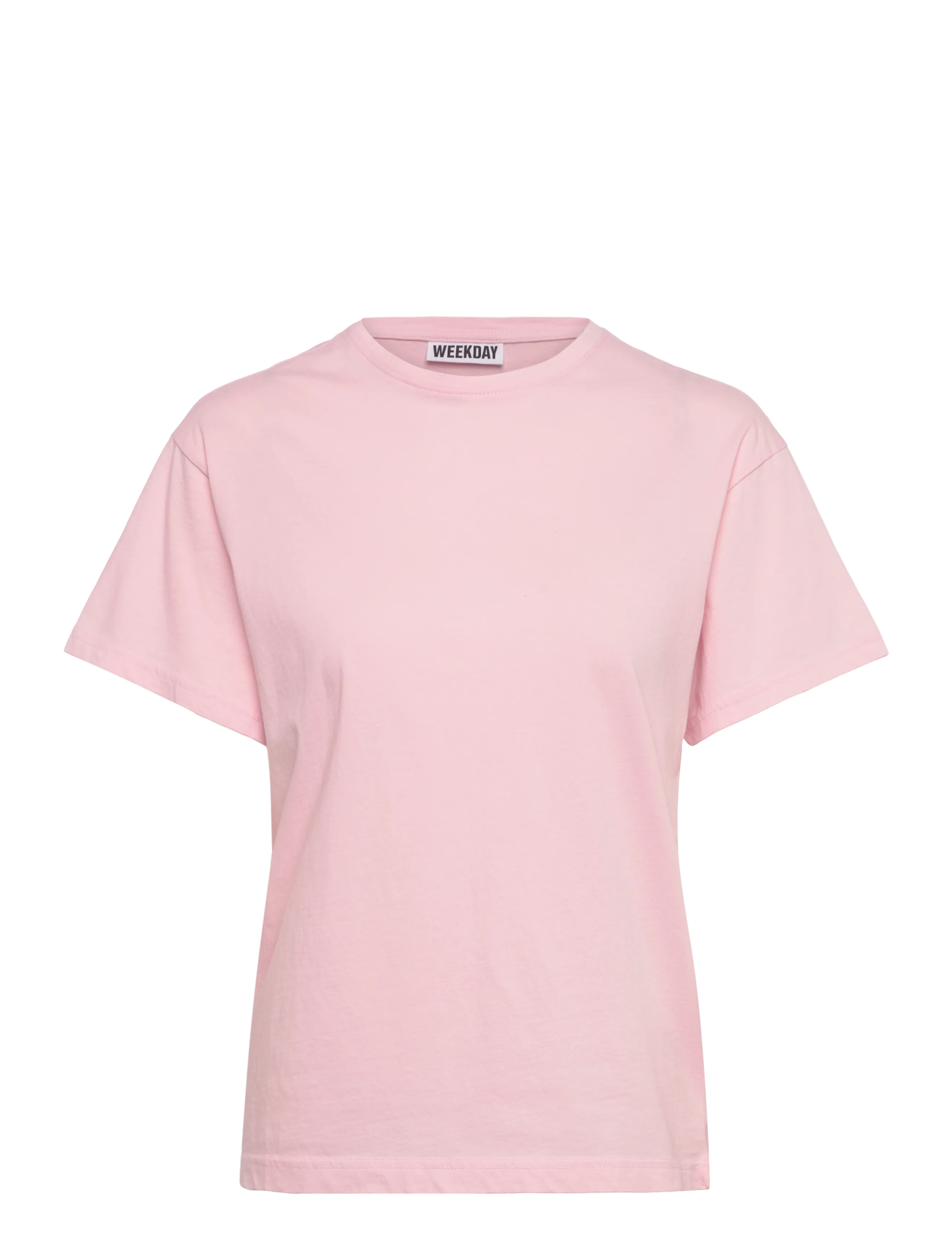 Weekday Cotton T-Shirt, XXS, T-shirts & Oberteile, Rosa - Short-sleeved, Frauen