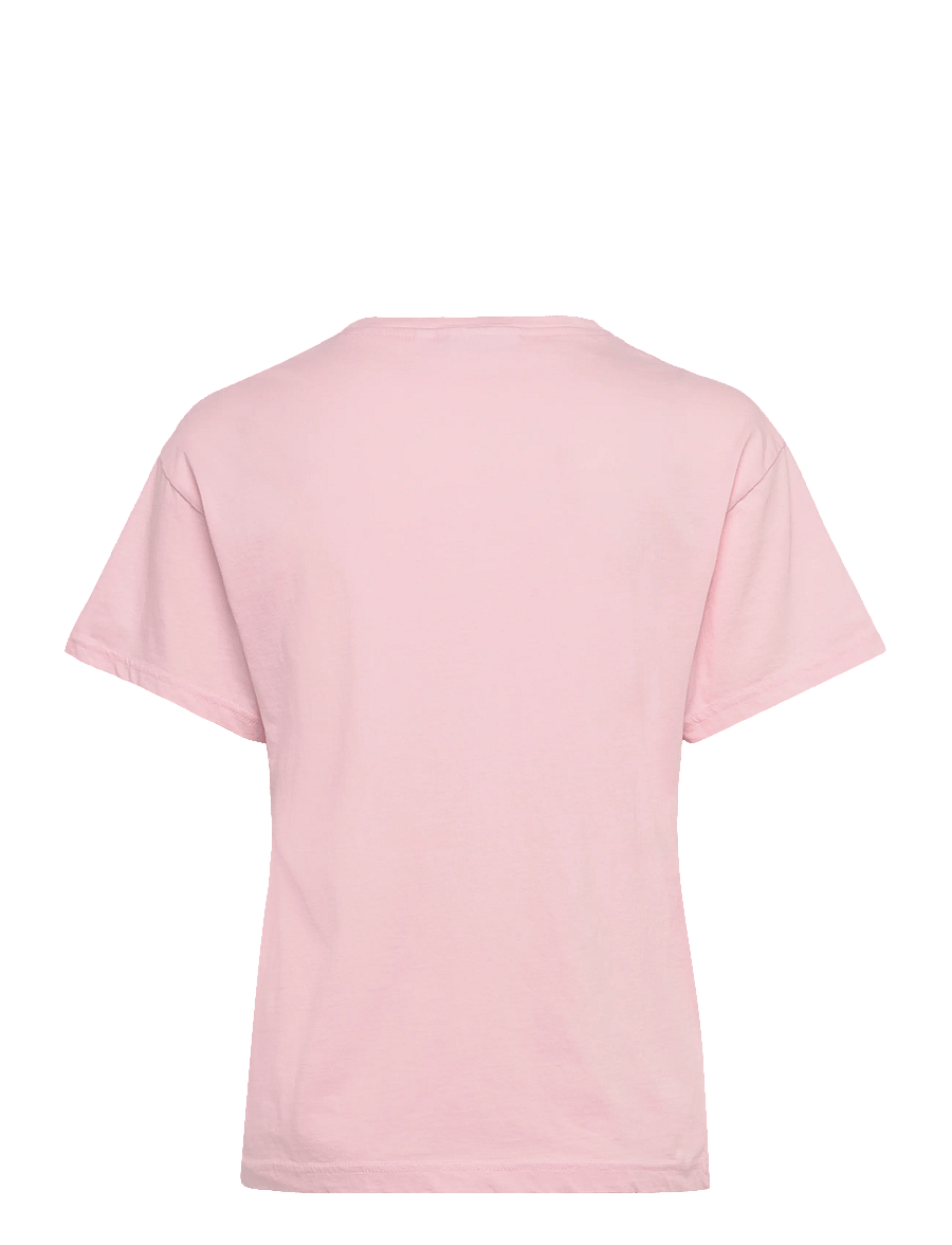 Weekday - Cotton T-shirt - t-shirts - pink - 1