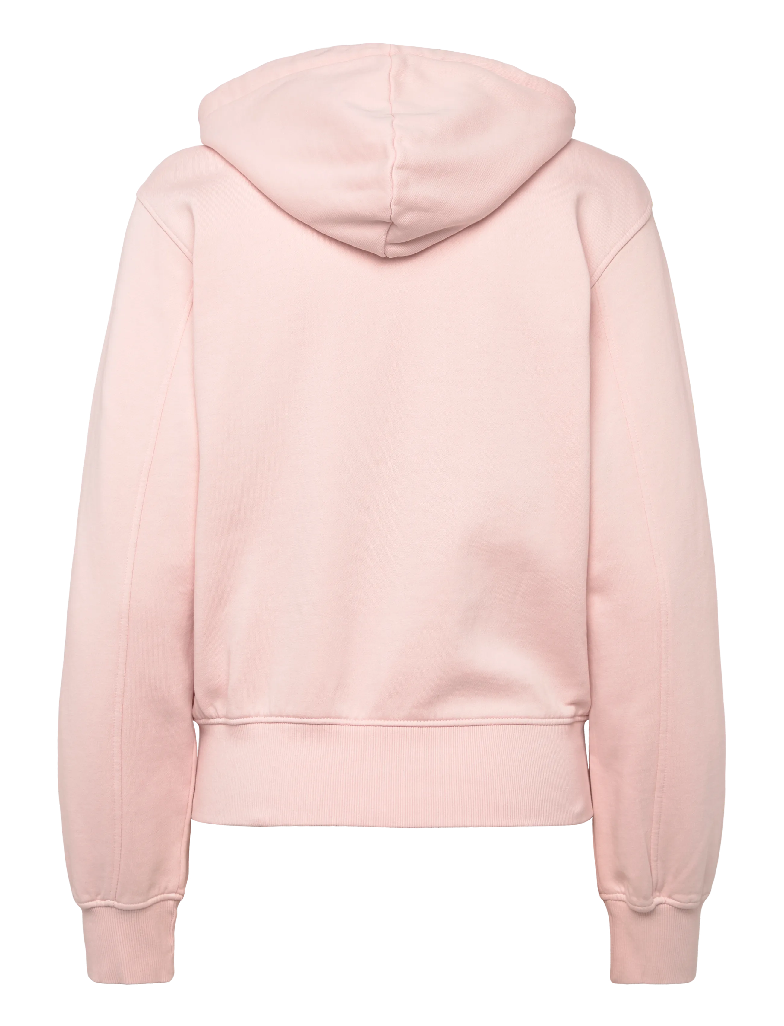 Weekday - Cinched Cotton Zip Hoodie - kapuzenpullover - dusty pink - 1