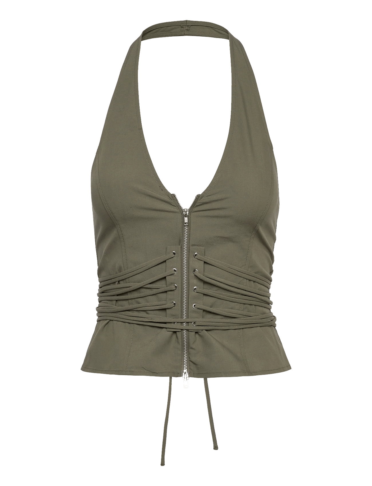 Weekday - Tie Waist V-Neck Zip