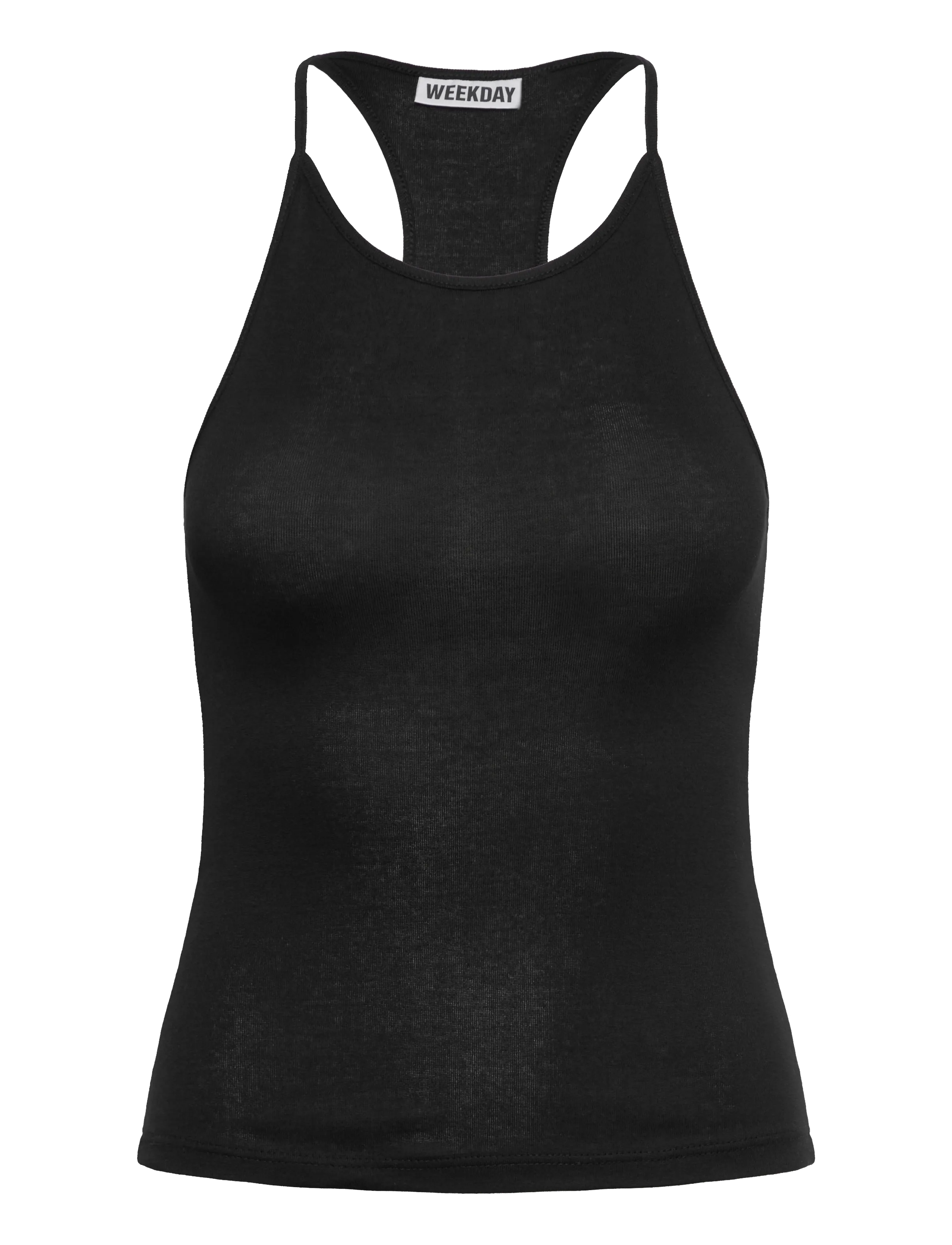 Weekday Slim Racerback Tank Top - Weekday - BLACK / black