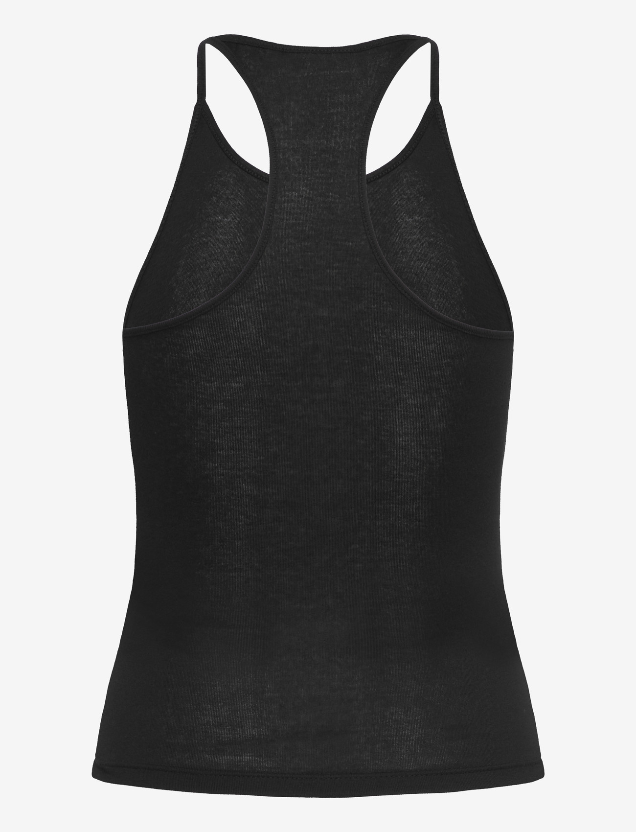 Weekday - Slim Racerback Tank Top - sleeveless tops - black - 1