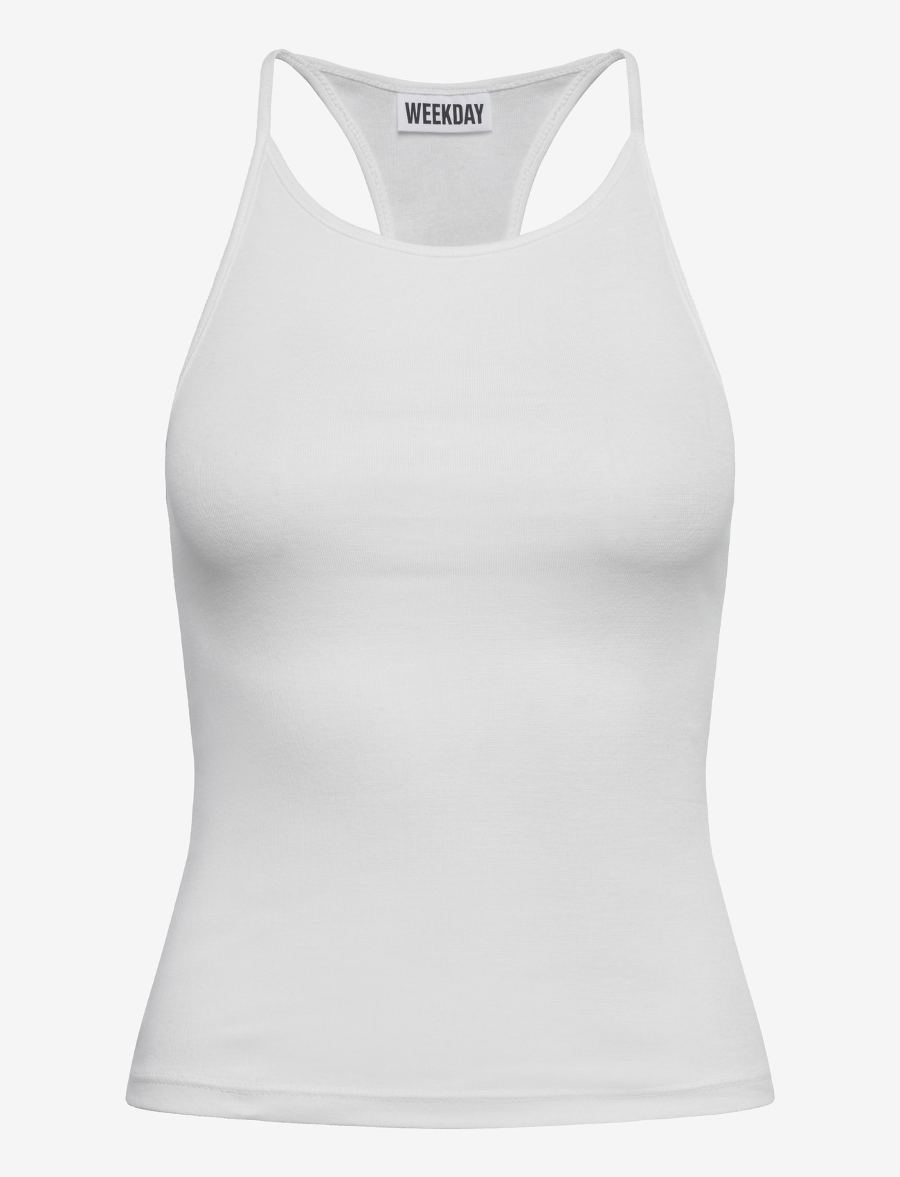 Weekday - Slim Racerback Tank Top - linnen - off white - 0