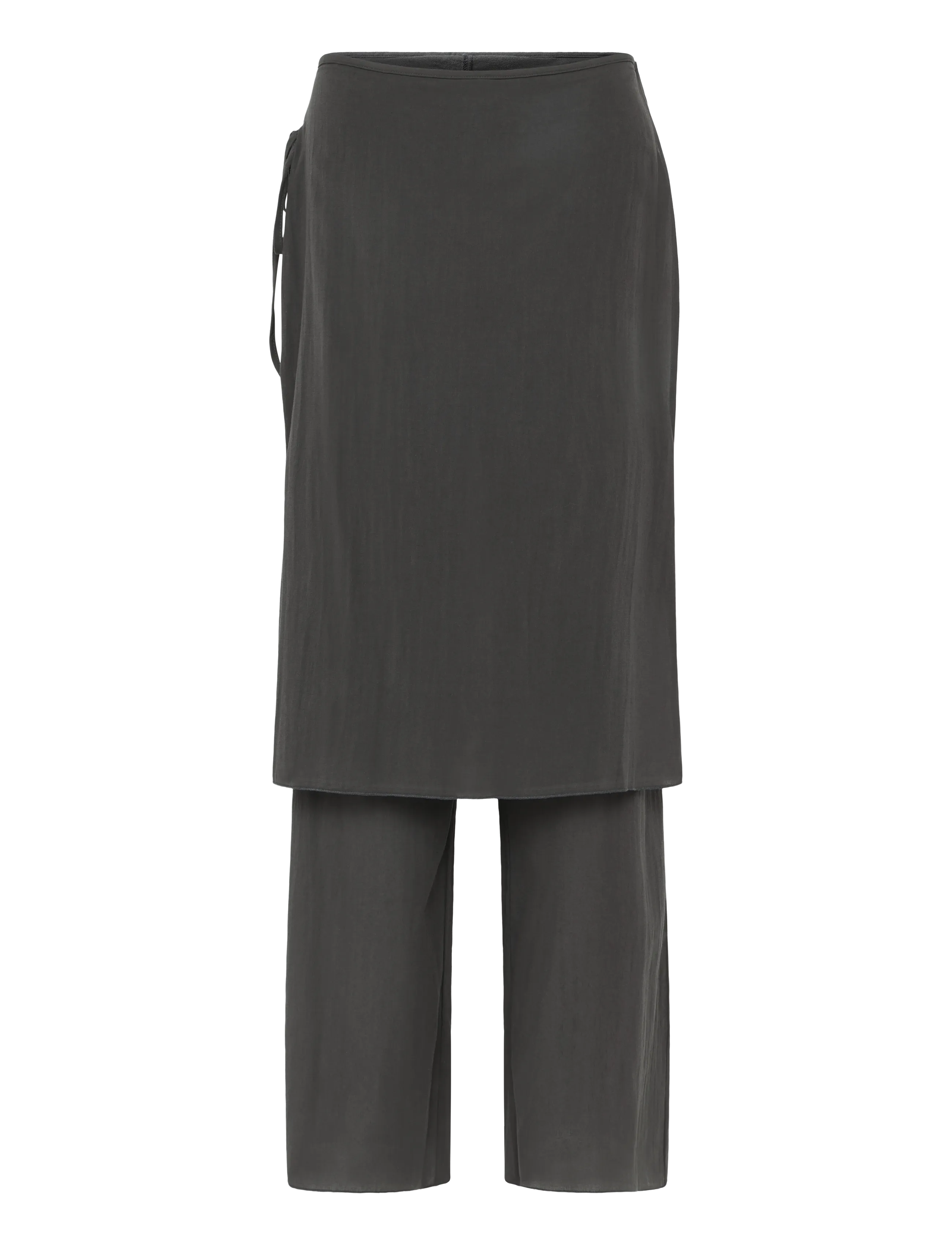 Weekday Transparent Skirt Trousers - Wide leg trousers - GREY DARK / grey