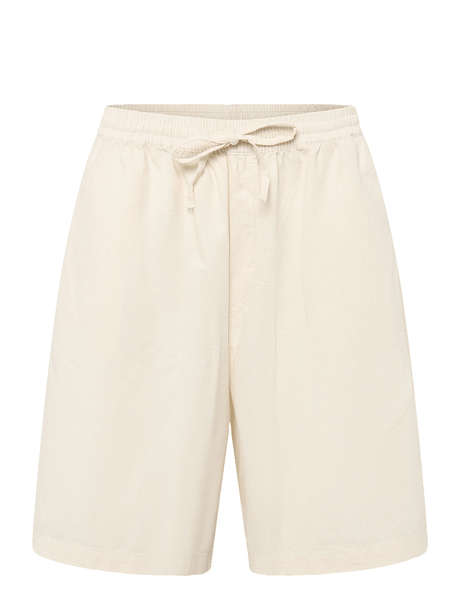 Weekday - Linen-Blend Shorts - hørshorts - beige - 1