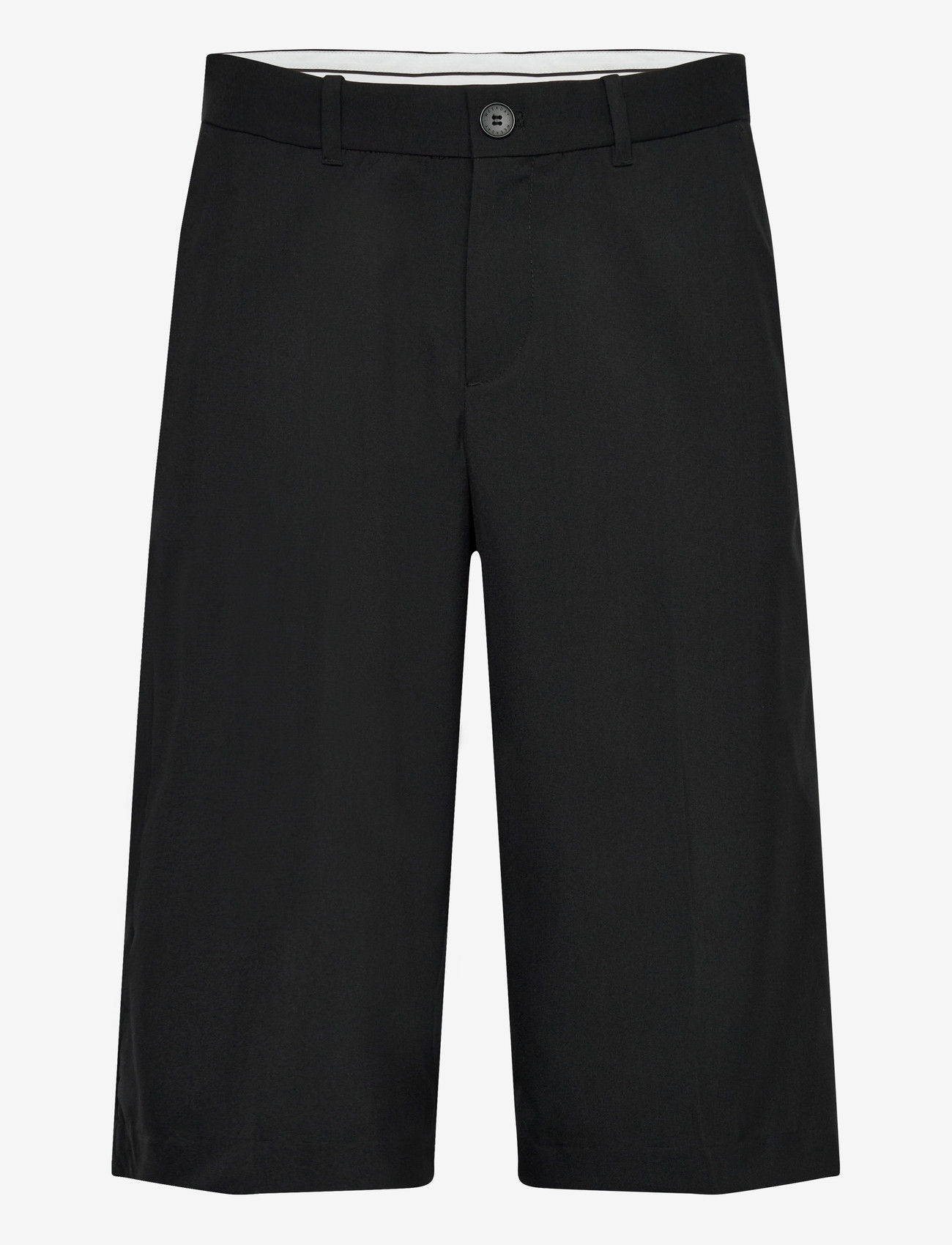 Weekday - Low Rise Relaxed Suiting Shorts - casual shorts - black - 1