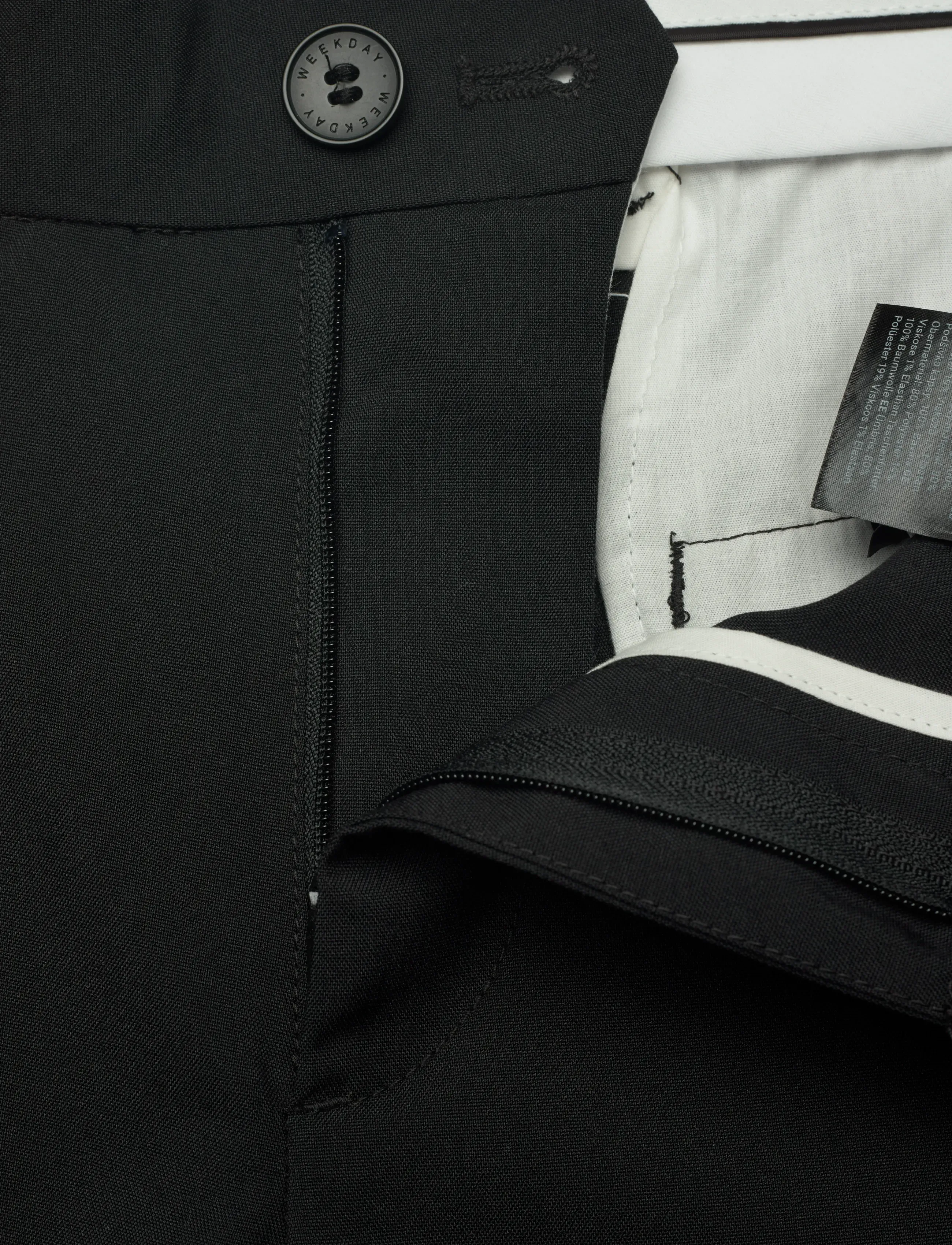 Weekday - Low Rise Relaxed Suiting Shorts - freizeitshorts - black - 3