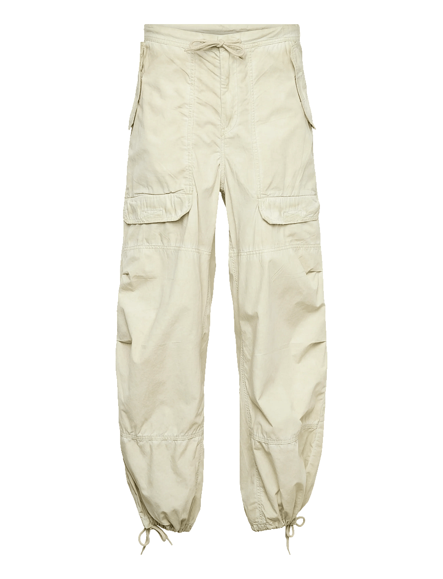 Weekday - Workwear Cotton Trousers - cargo pants - dusty light mole cold dye - 1