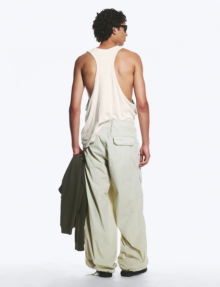 Weekday - Workwear Cotton Trousers - cargo pants - dusty light mole cold dye - 4