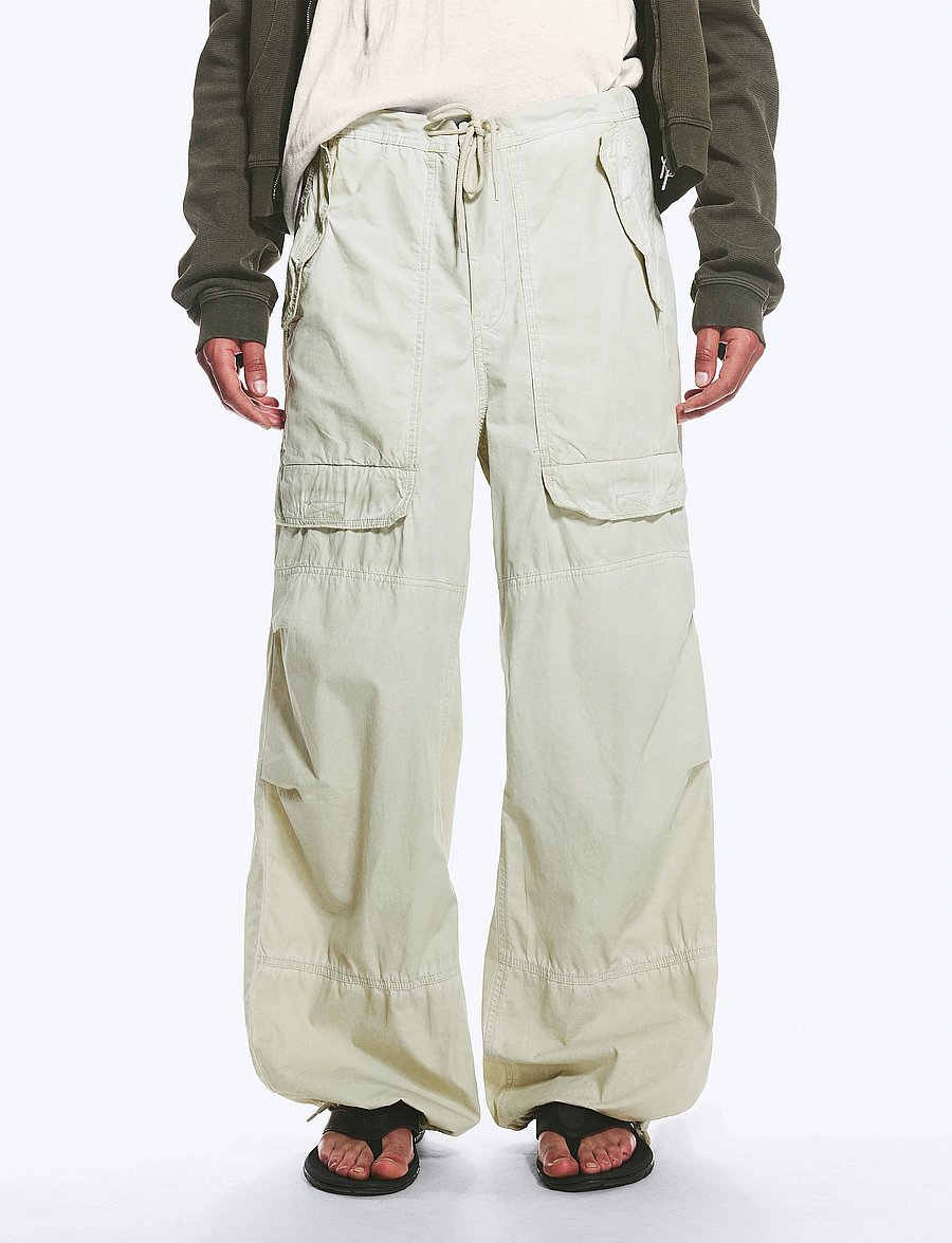Weekday - Workwear Cotton Trousers - cargo pants - dusty light mole cold dye - 5